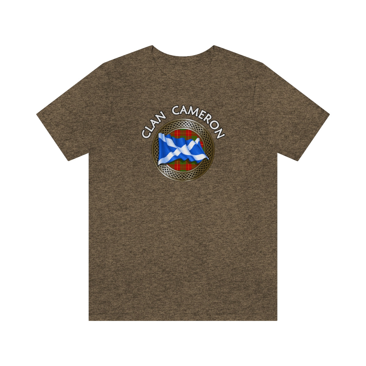 Clan Cameron Tartan Knot & Flag T-Shirt