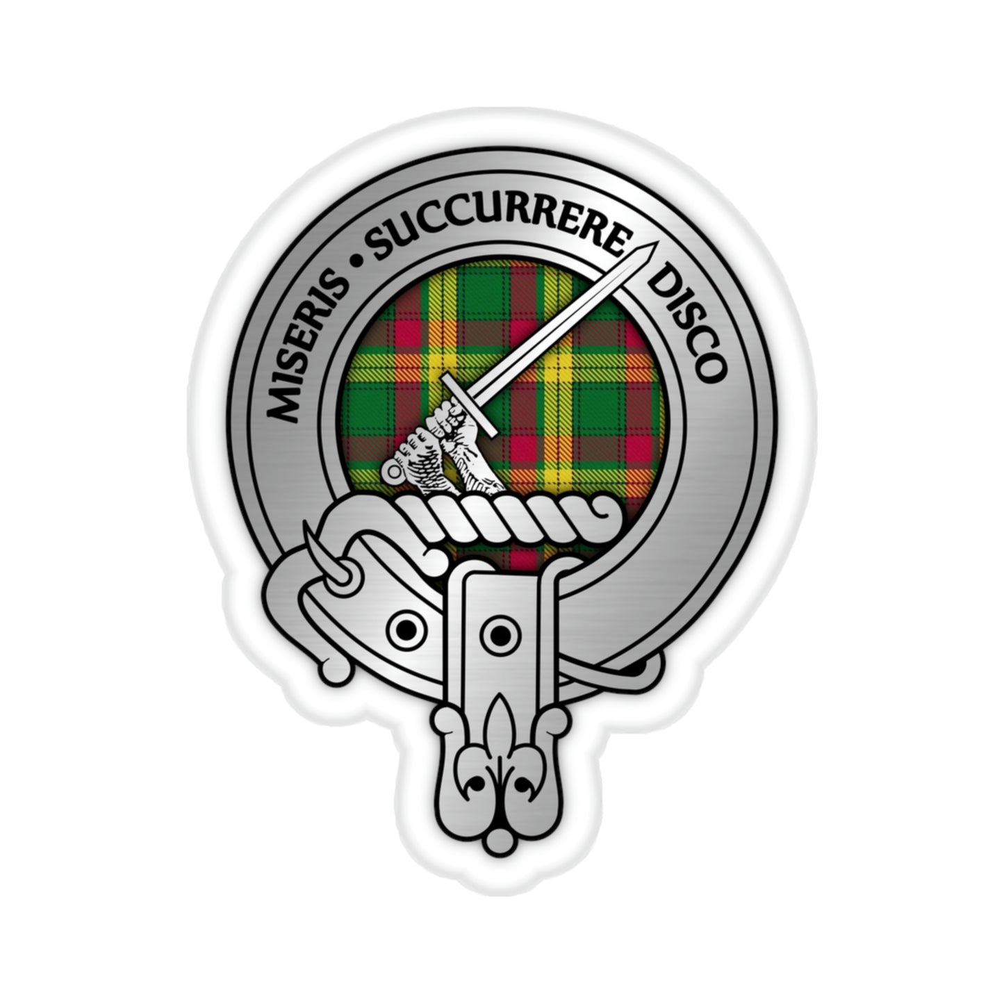 Clan MacMillan Crest & Tartan Kiss-Cut Stickers