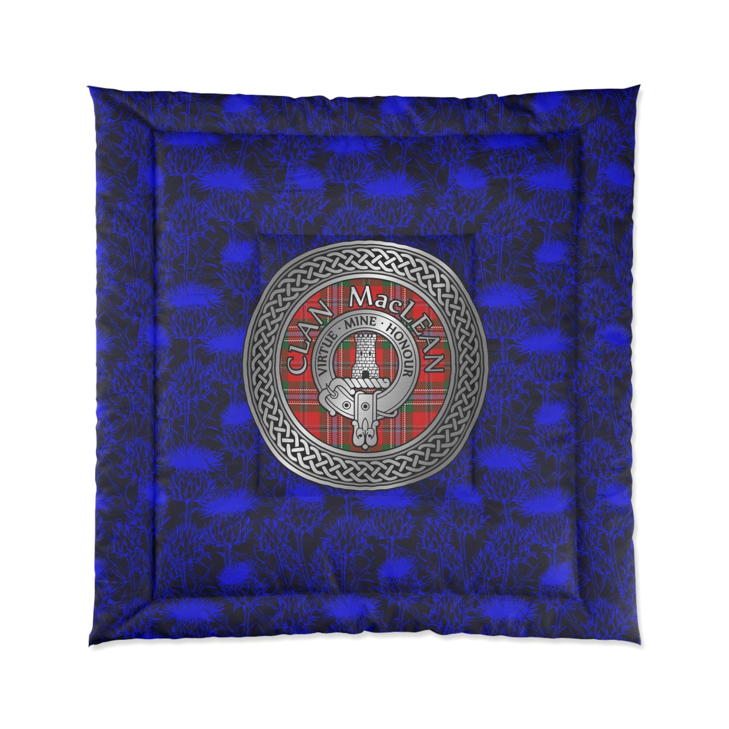 Clan MacLean Crest & Tartan Comforter