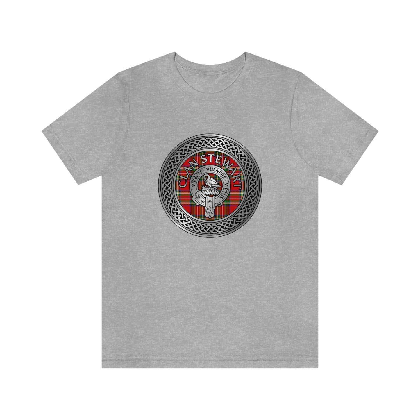 Clan Stewart Crest & Tartan Knot T-Shirt