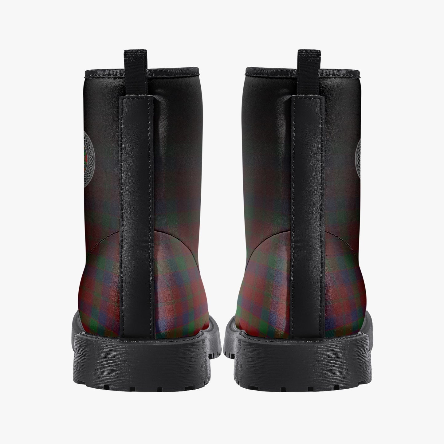 Clan Donnachaidh Crest & Tartan Leather Boots