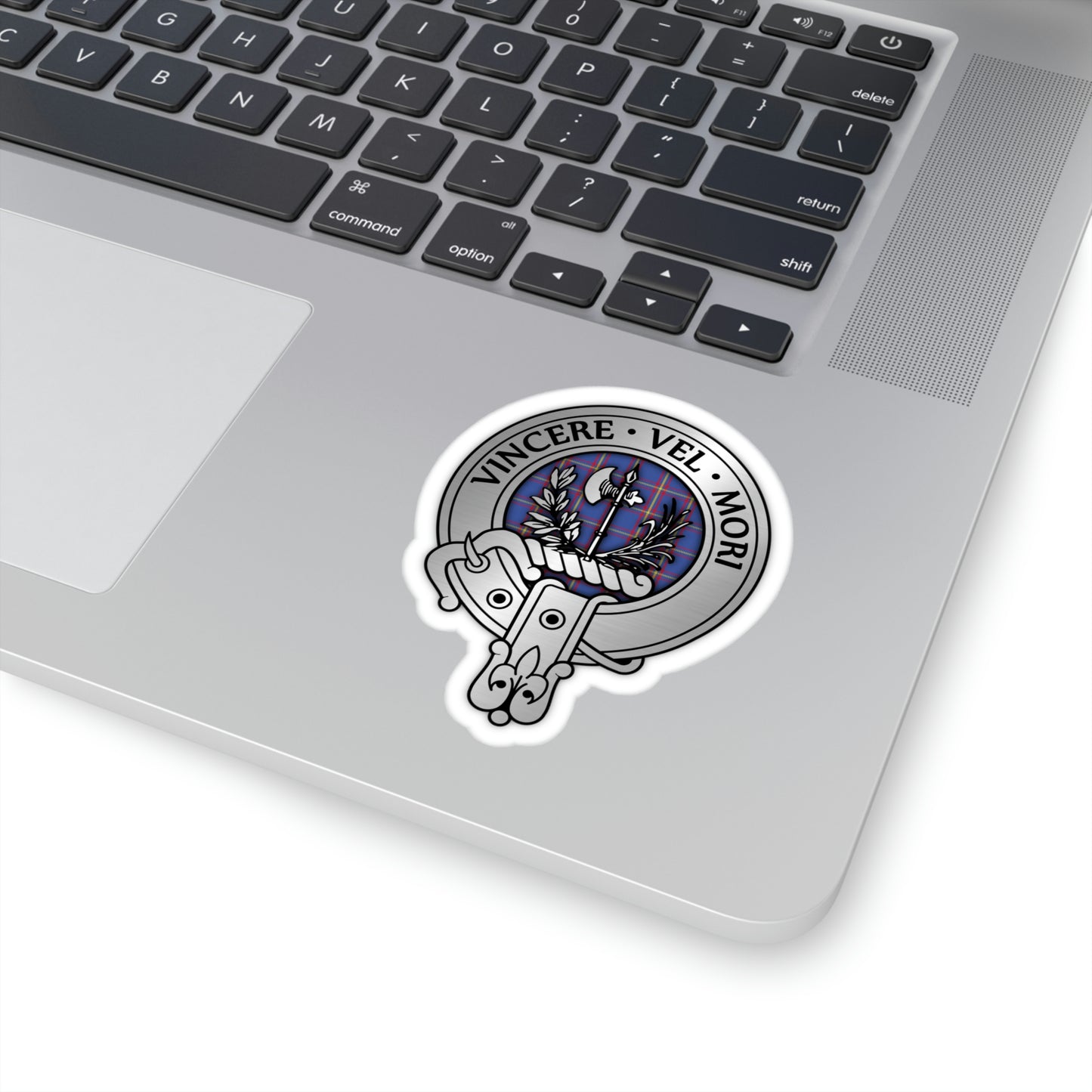 Clan MacLaine Crest & Tartan Kiss-Cut Stickers