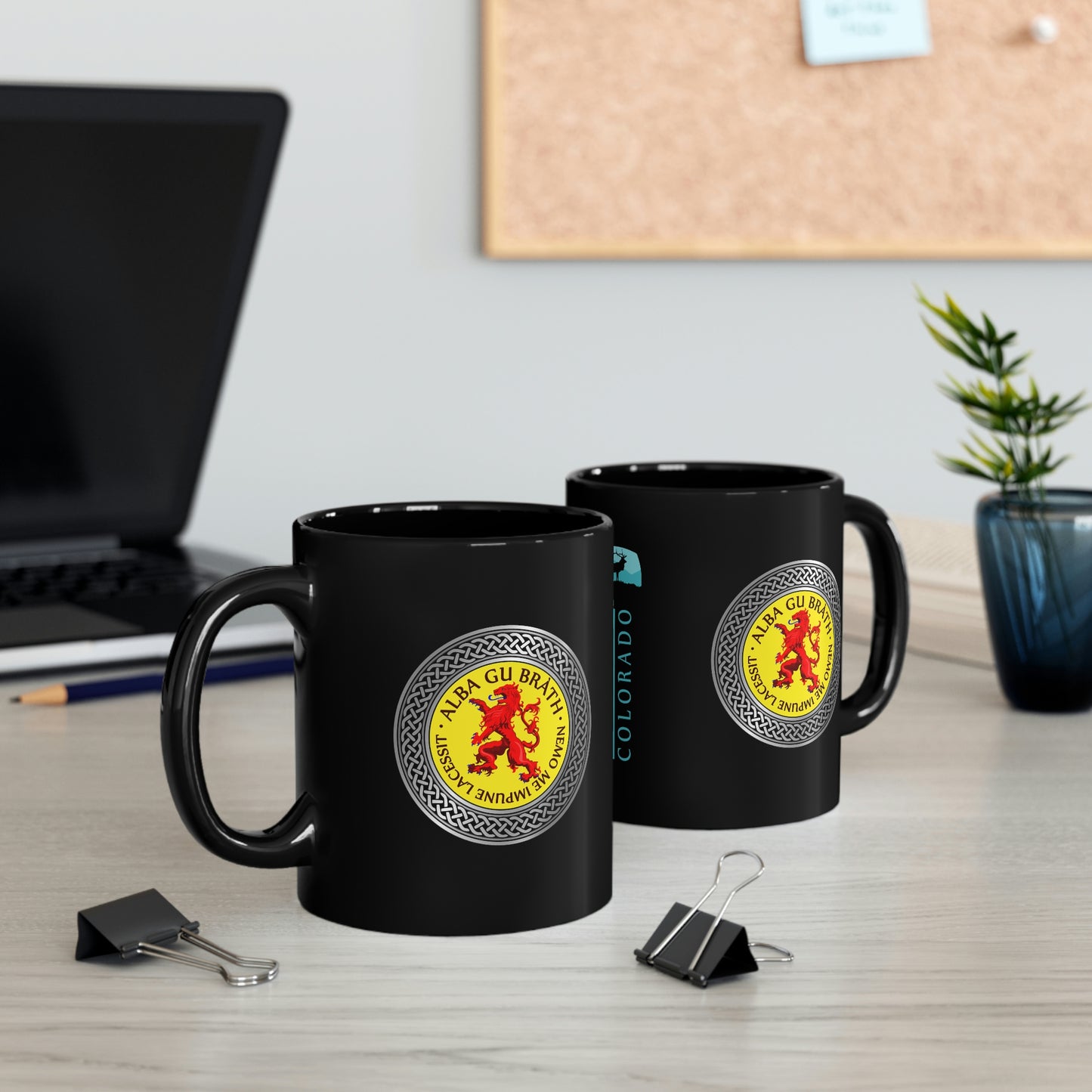 Demo - Estes Park / Alba Gu Brath Crest 11oz Black Mug