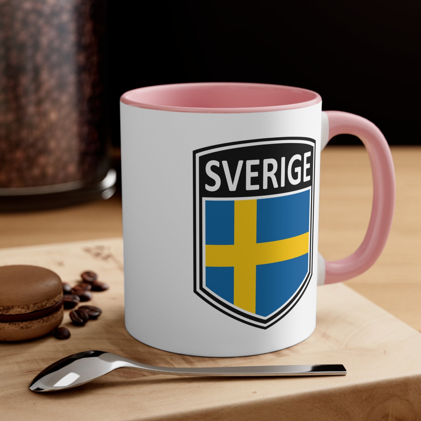 Scandi Nations - Sverige | Accent Coffee Mug, 11oz