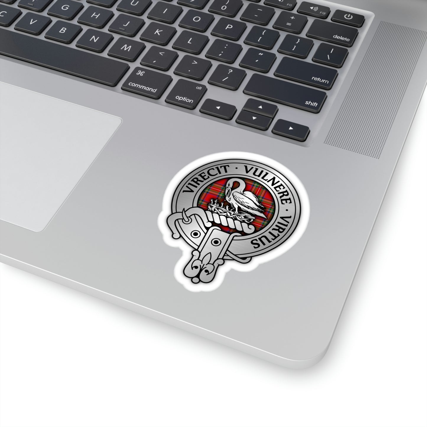 Clan Stewart Crest & Tartan Kiss-Cut Stickers