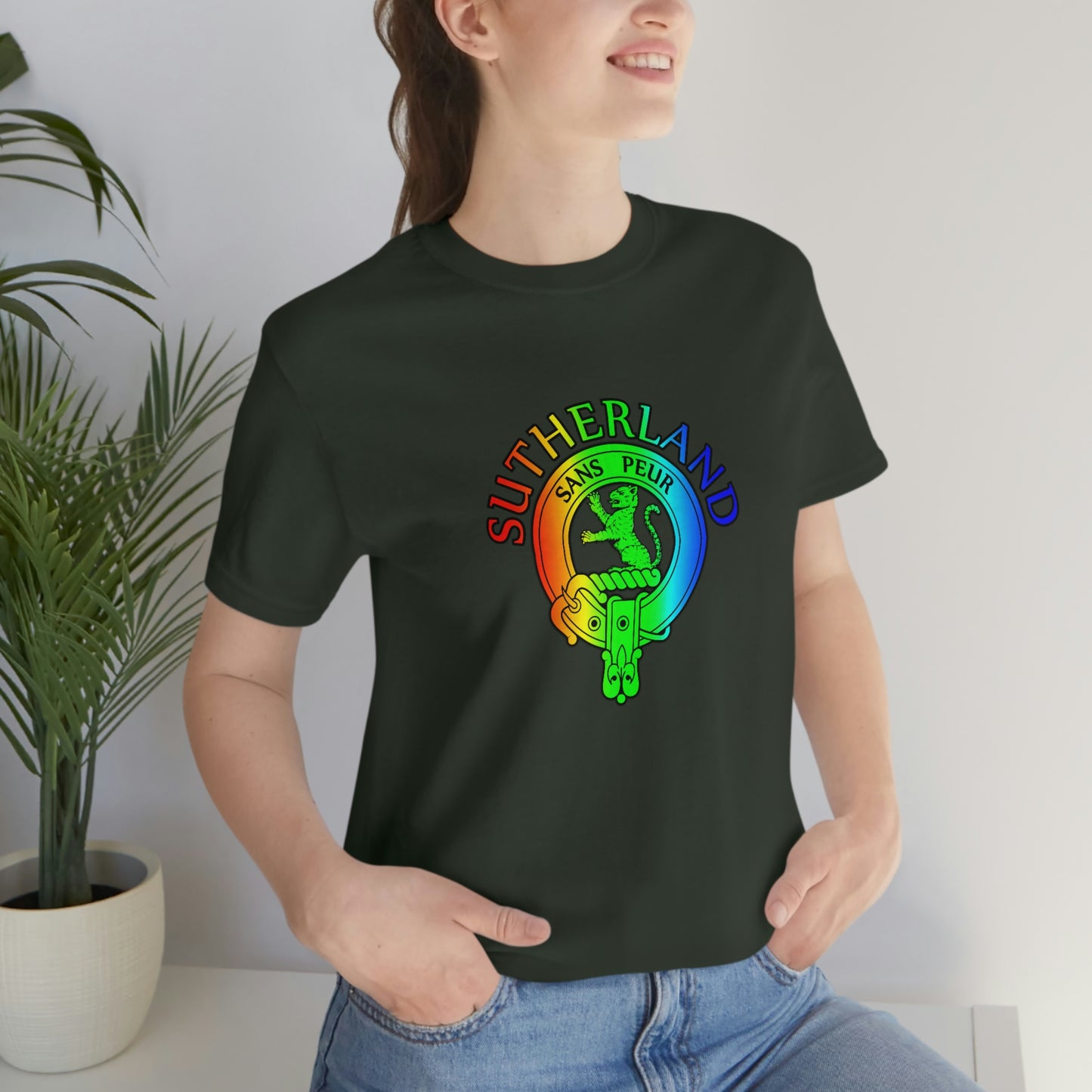 Clan Sutherland Rainbow Crest T-Shirt