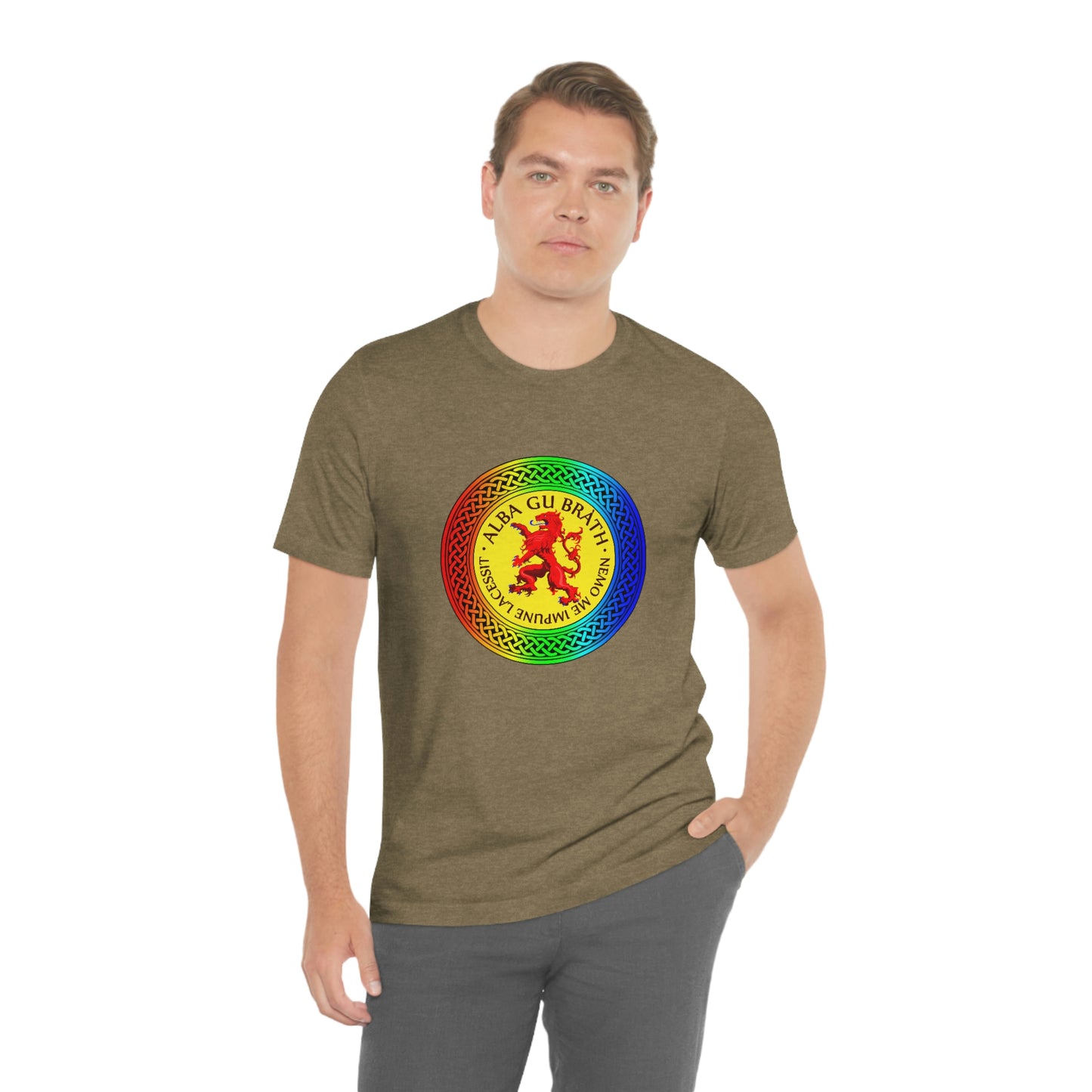 Alba Gu Brath Lion Rampant Rainbow Knot T-Shirt