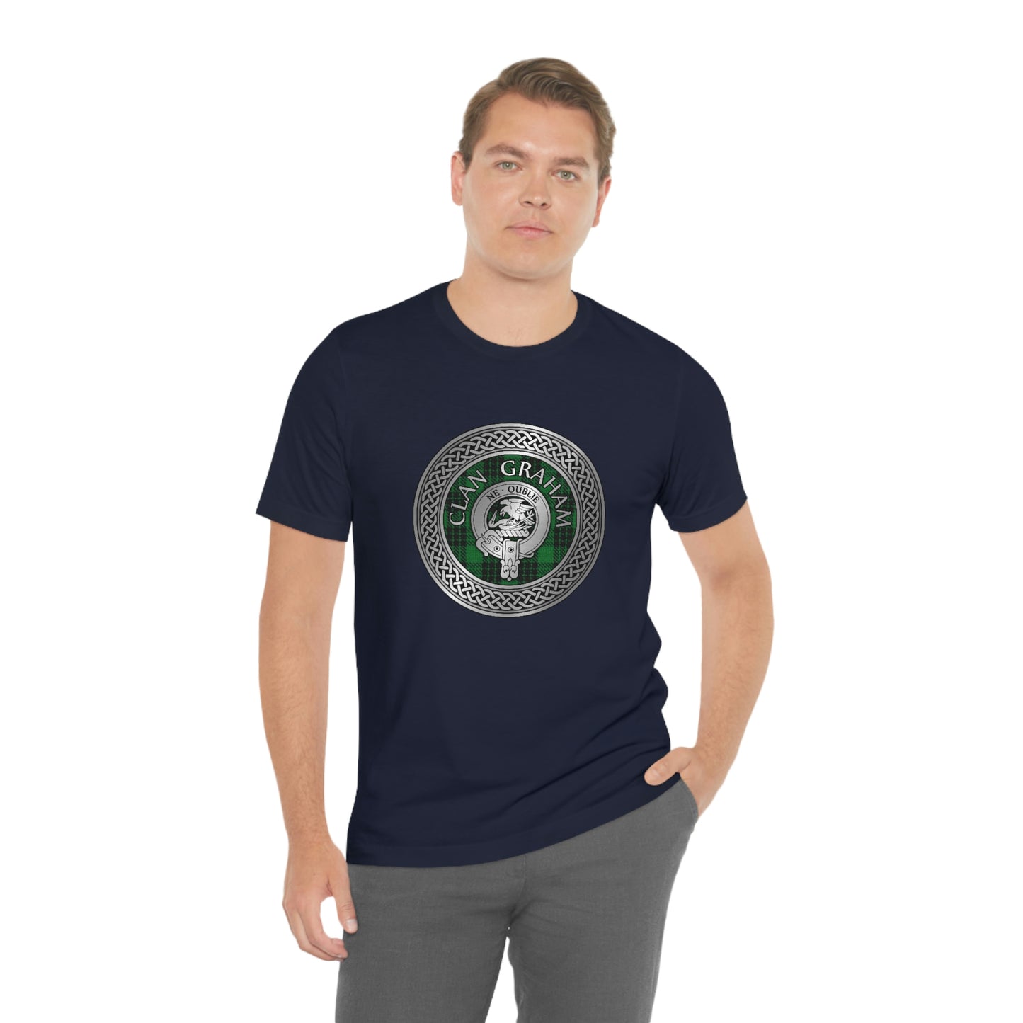 Clan Graham Crest & Tartan Knot T-Shirt