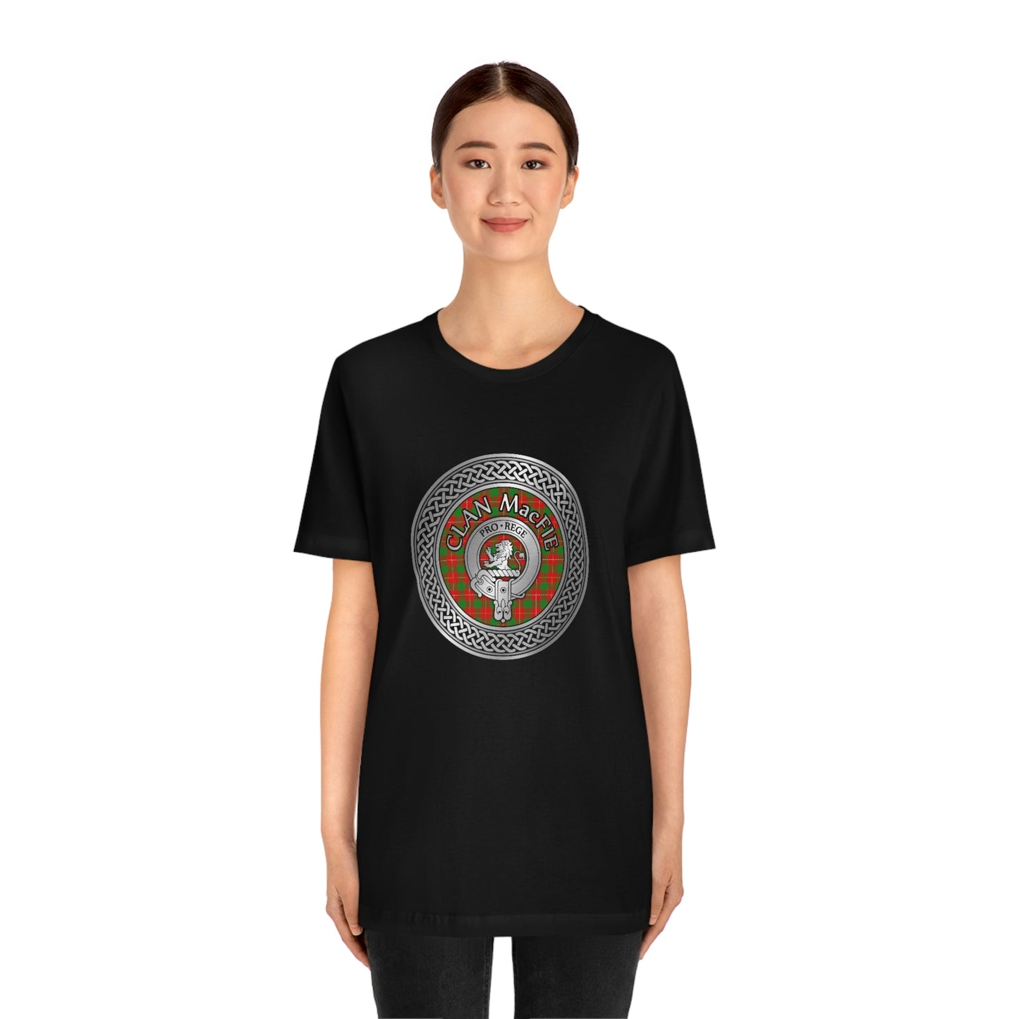 Clan MacFie Crest & Tartan Knot T-Shirt