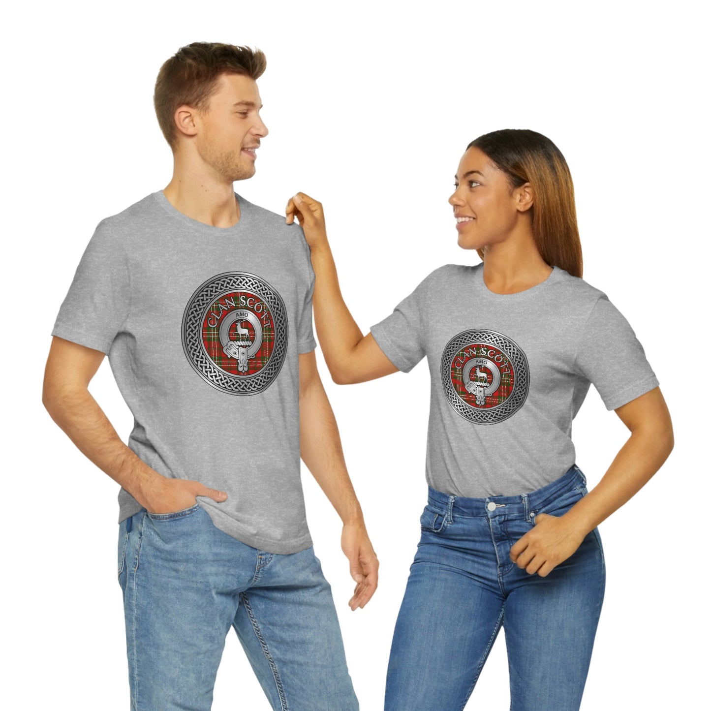 Clan Scott Crest & Tartan Knot T-Shirt