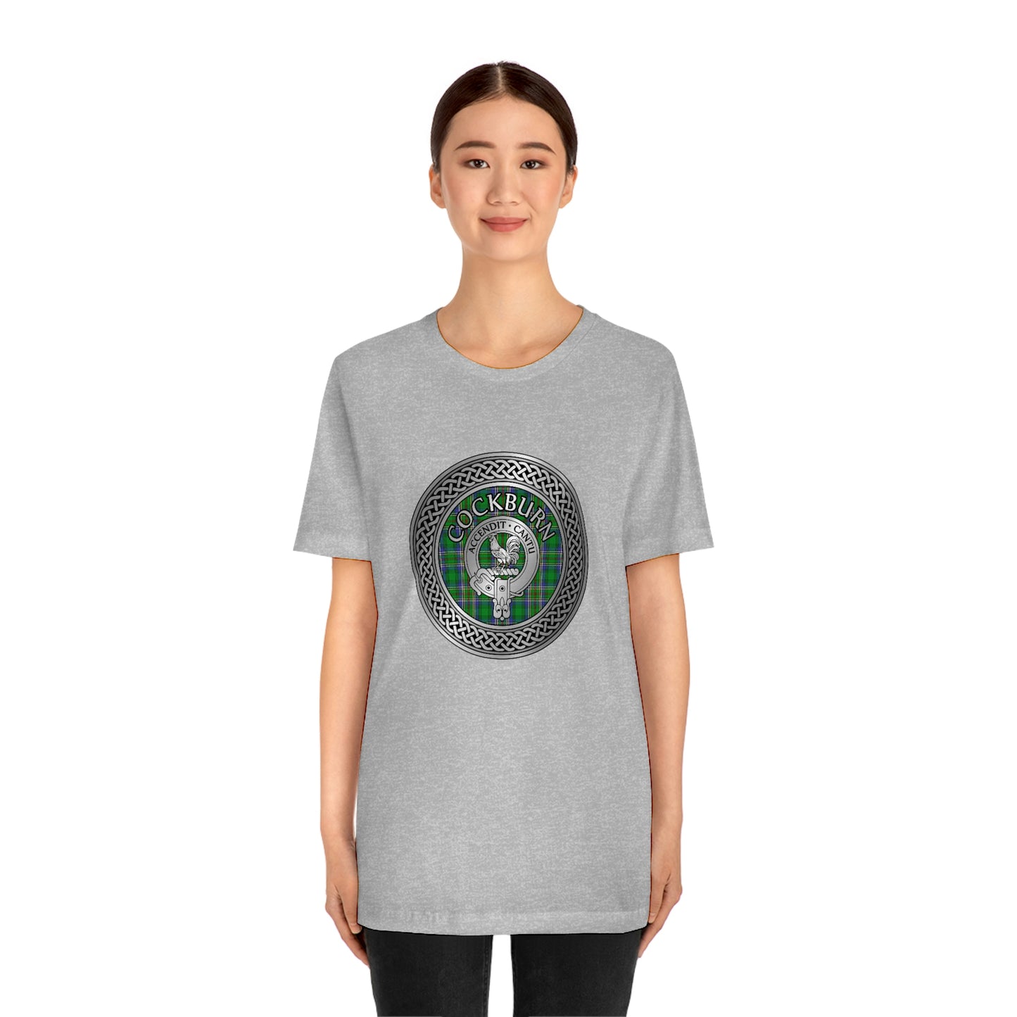 Clan Cockburn Crest & Tartan Knot T-Shirt