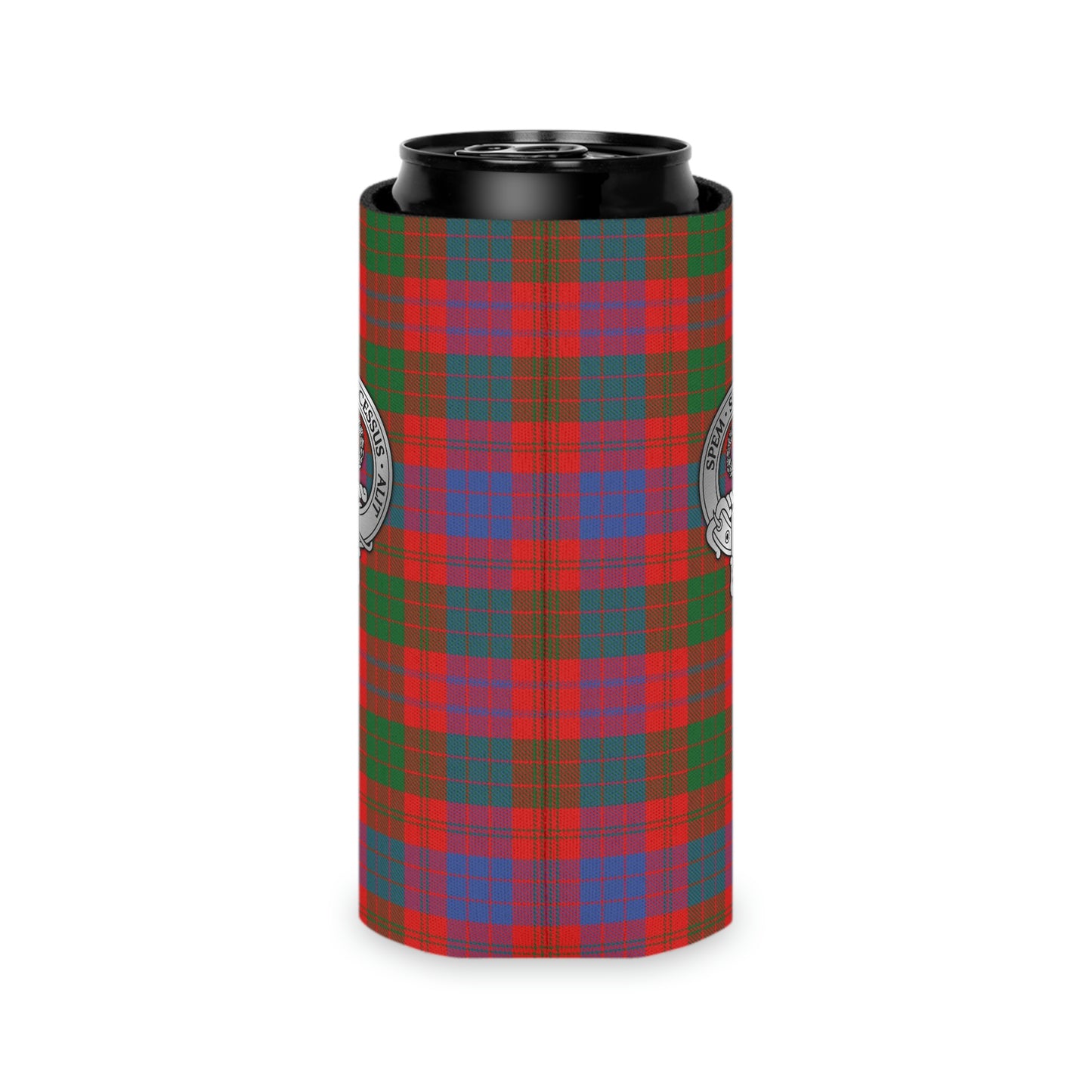 Clan Ross Crest & Tartan Can Cooler