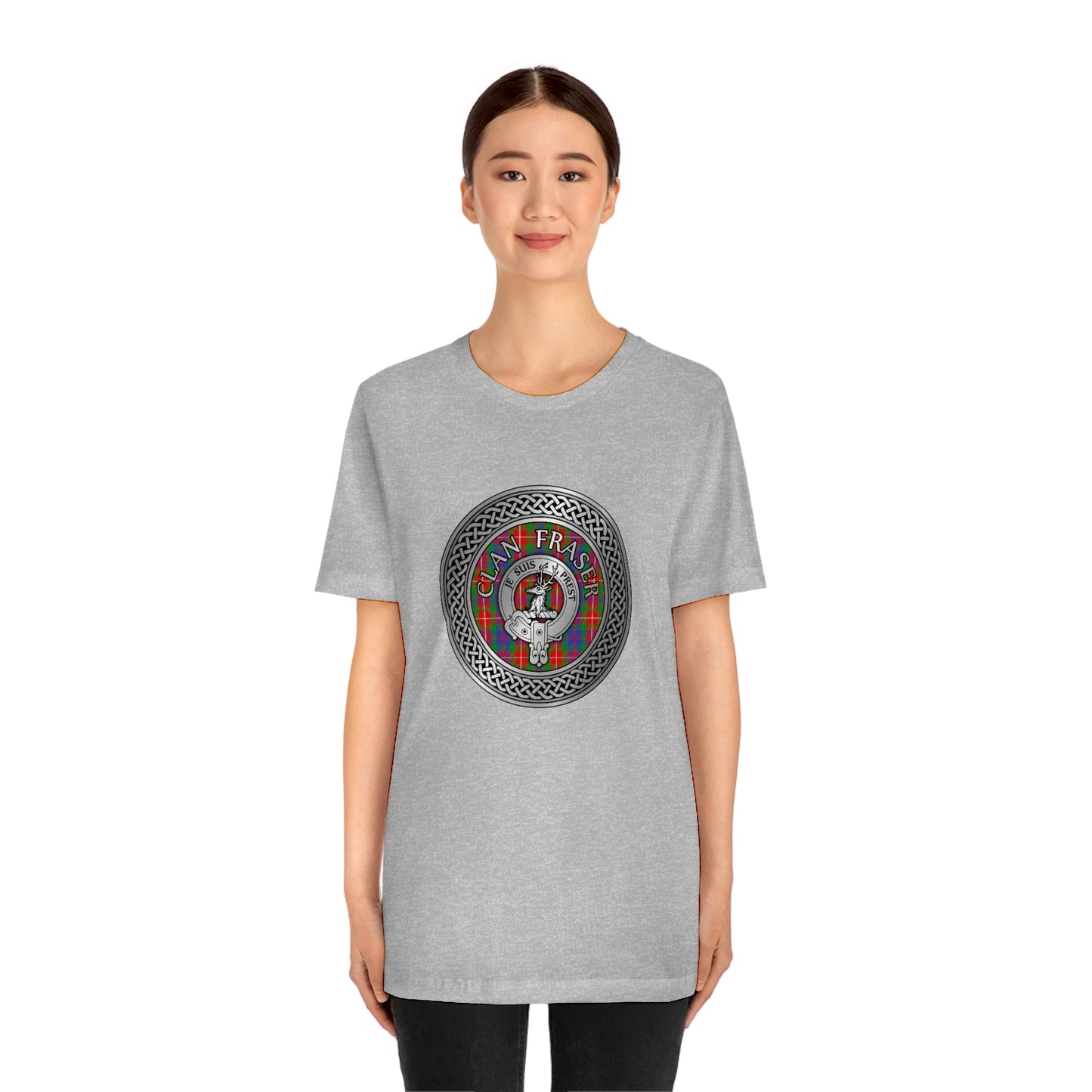 Clan Fraser of Lovat Crest & Tartan Knot T-Shirt