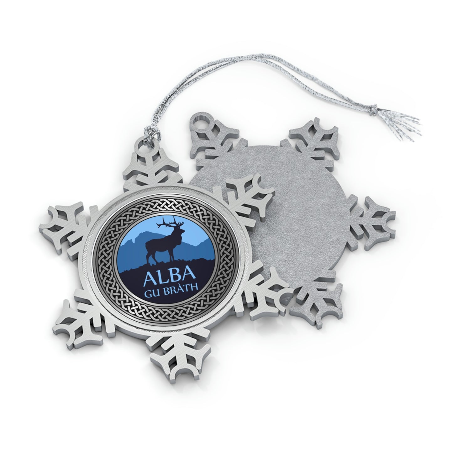 Alba Gu Brath Knot Pewter Snowflake Ornament (AU/NZ Only)