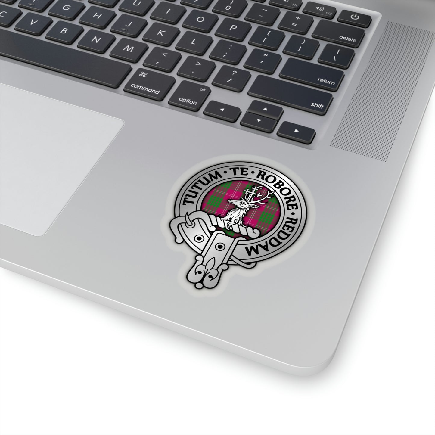 Clan Crawford Crest & Tartan Kiss-Cut Stickers