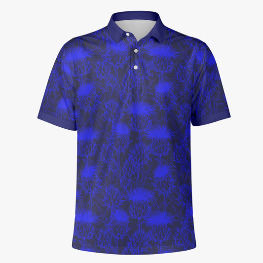 Scottish Thistle AOP Men Polo Shirt