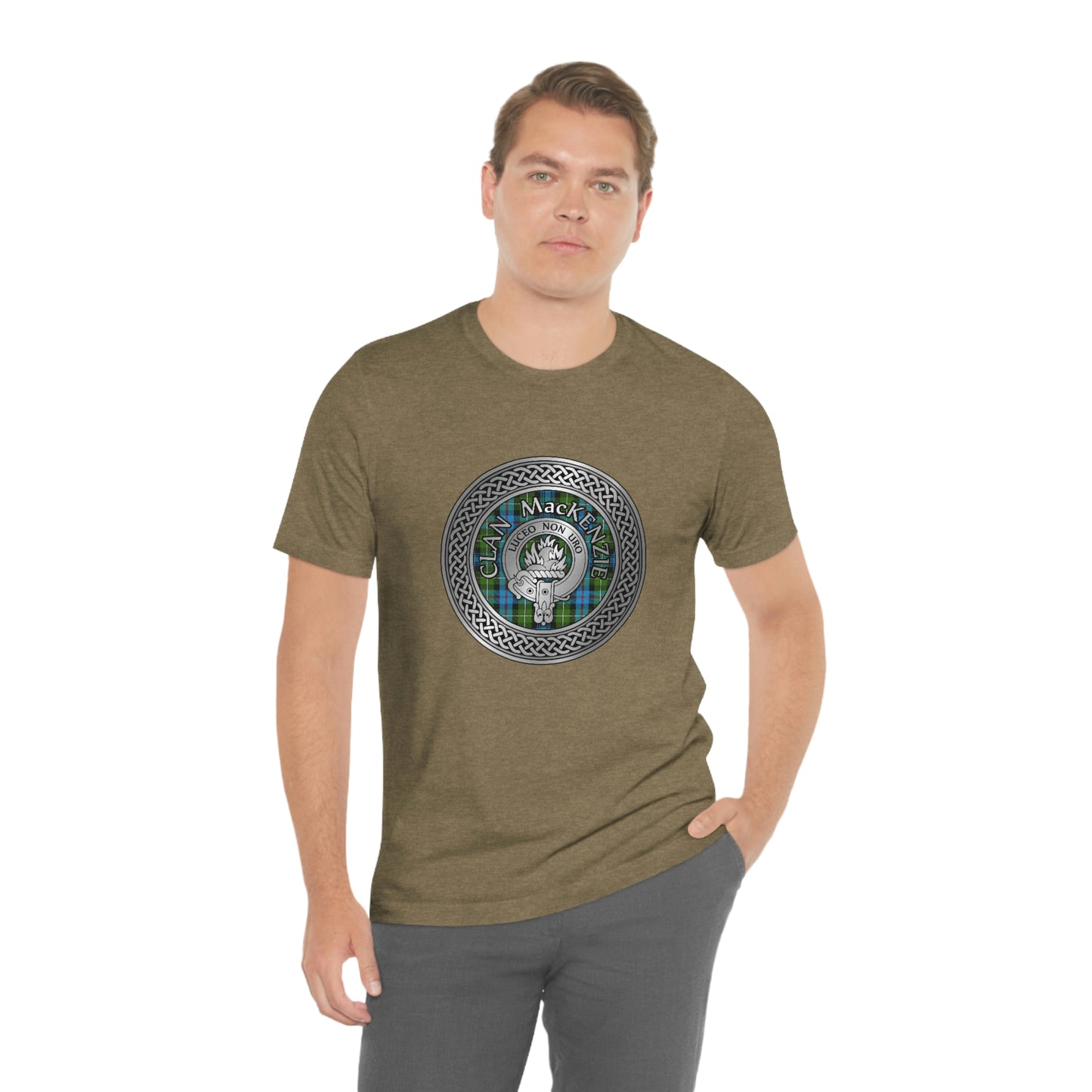 Clan MacKenzie Crest & Tartan Knot T-Shirt