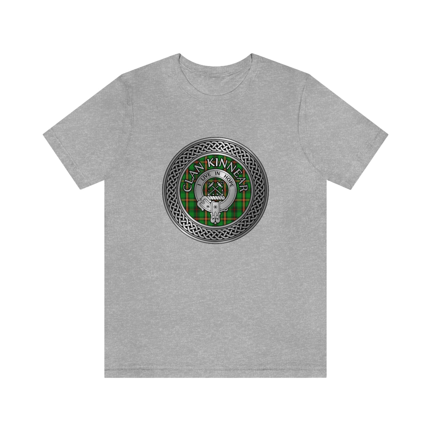 Clan Kinnear Crest & Tartan Knot T-Shirt