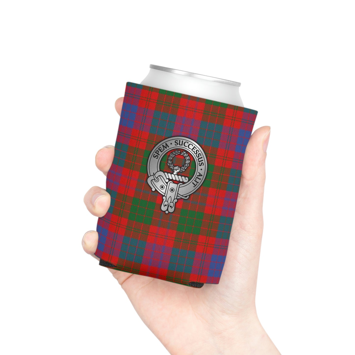 Clan Ross Crest & Tartan Can Cooler