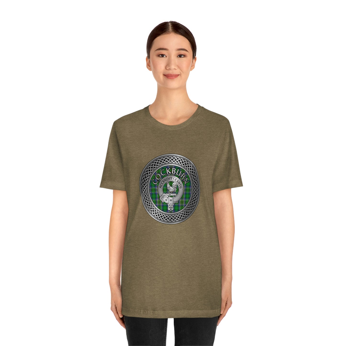 Clan Cockburn Crest & Tartan Knot T-Shirt