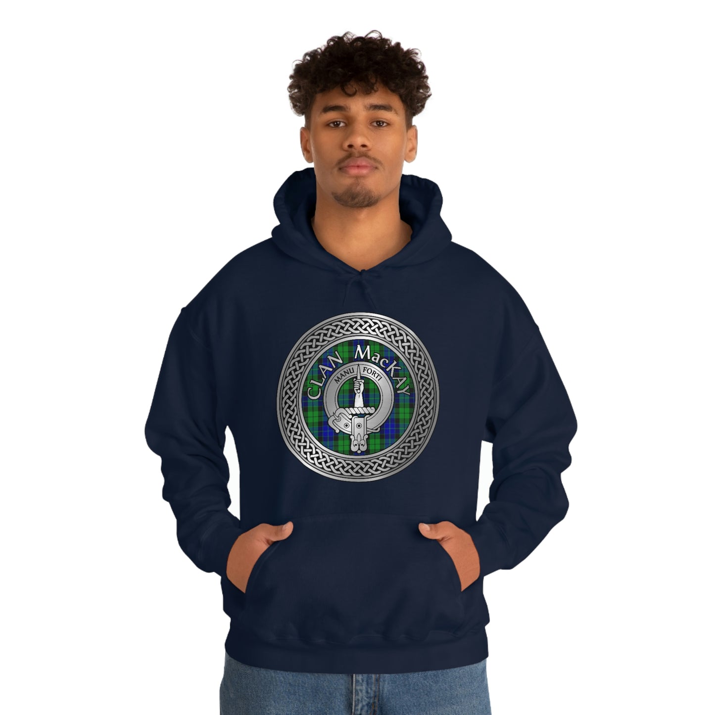 Clan MacKay Crest & Tartan Unisex Heavy Blend™ Hooded Sweatshirt