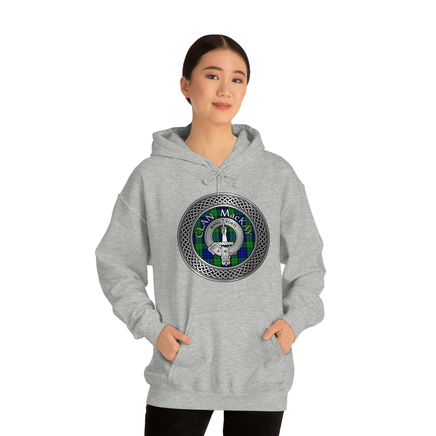 Clan MacKay Crest & Tartan Unisex Heavy Blend™ Hooded Sweatshirt