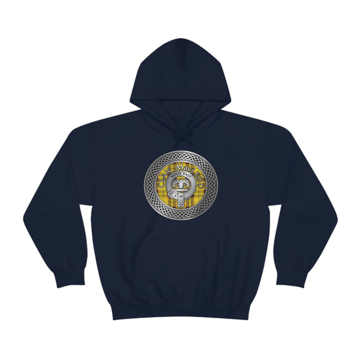 Clan MacLeod Crest & Tartan Unisex Heavy Blend™ Hooded Sweatshirt