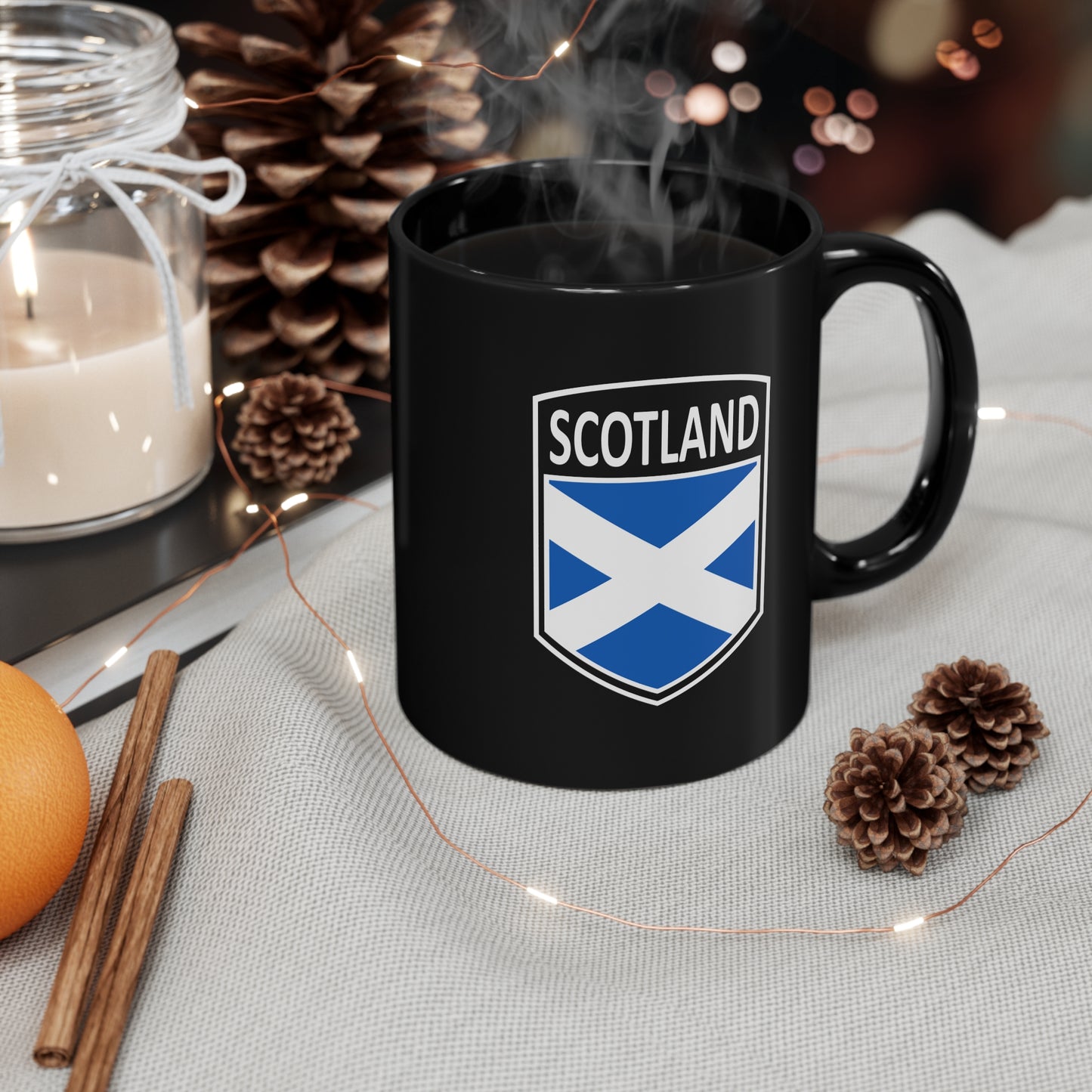 Celtic Nations - Scotland 11oz Black Mug