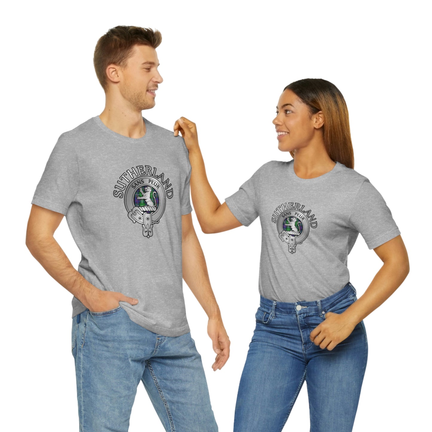 Clan Sutherland Crest & Tartan T-Shirt