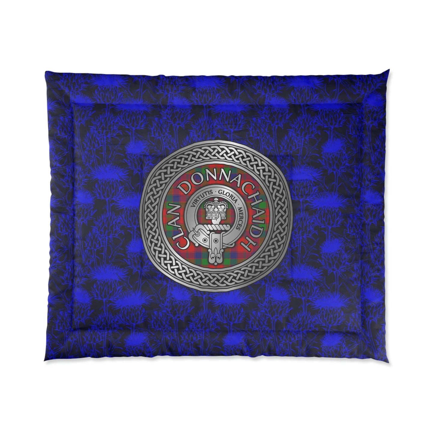 Clan Donnachaidh (Robertson) Crest & Tartan Comforter