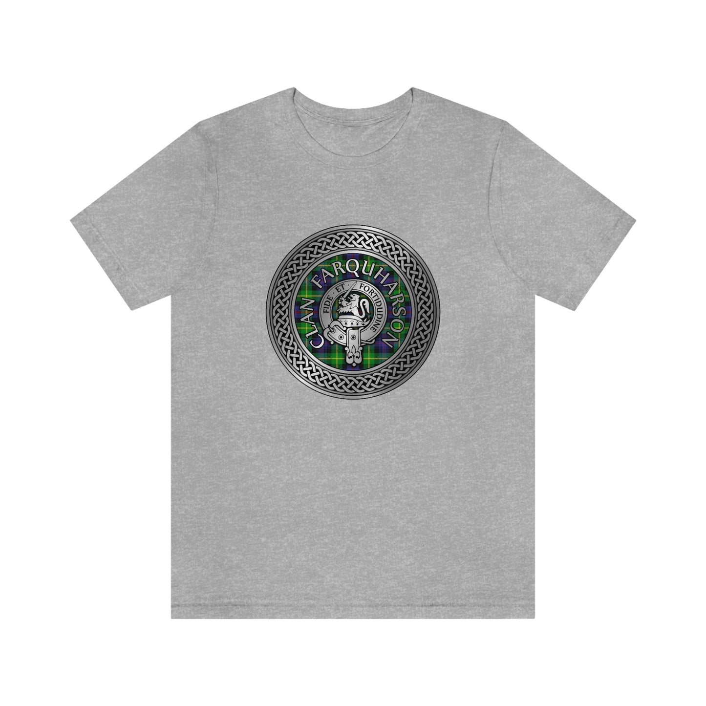 Clan Farquharson Crest & Tartan Knot T-Shirt