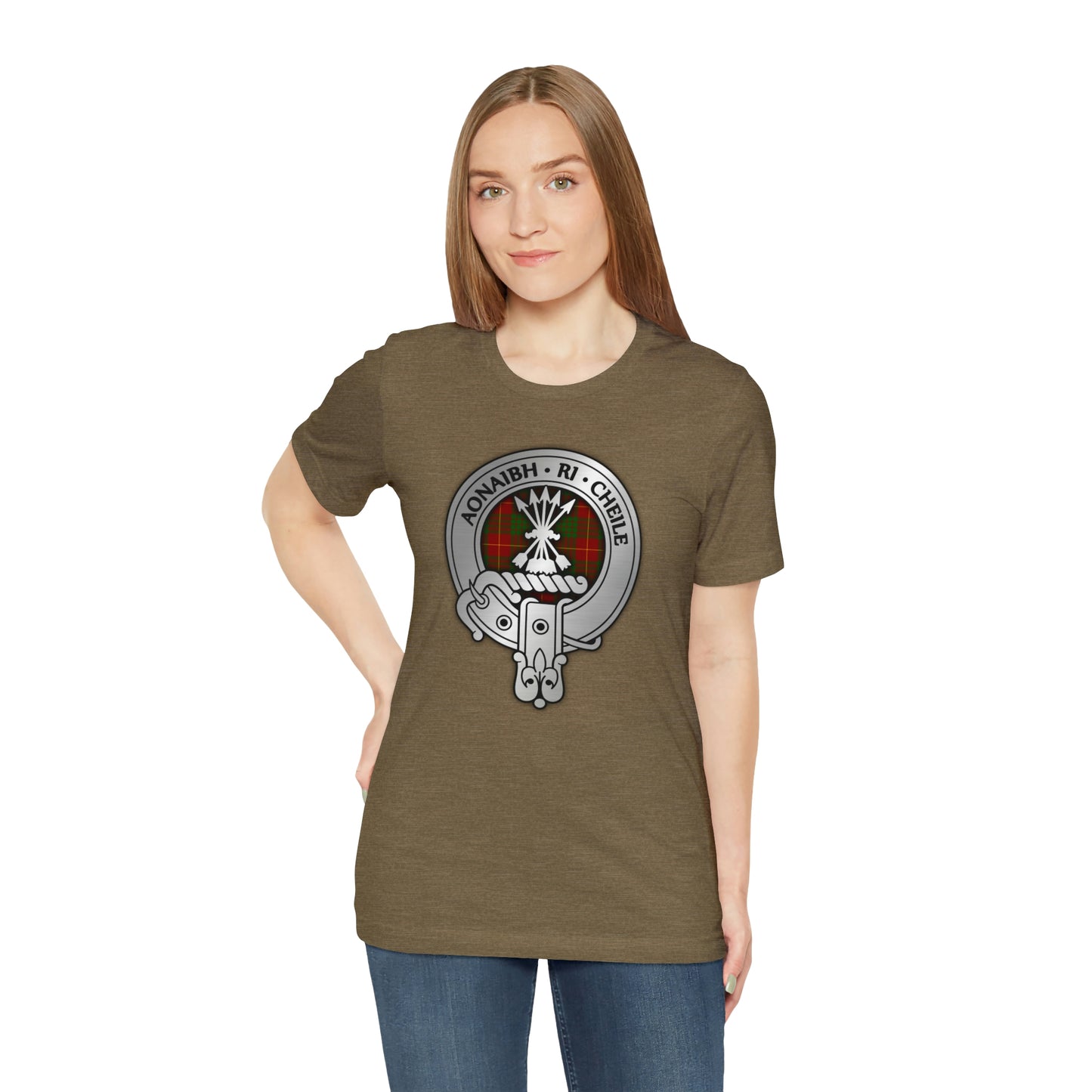 Clan Cameron Crest & Tartan | Unisex T-Shirt