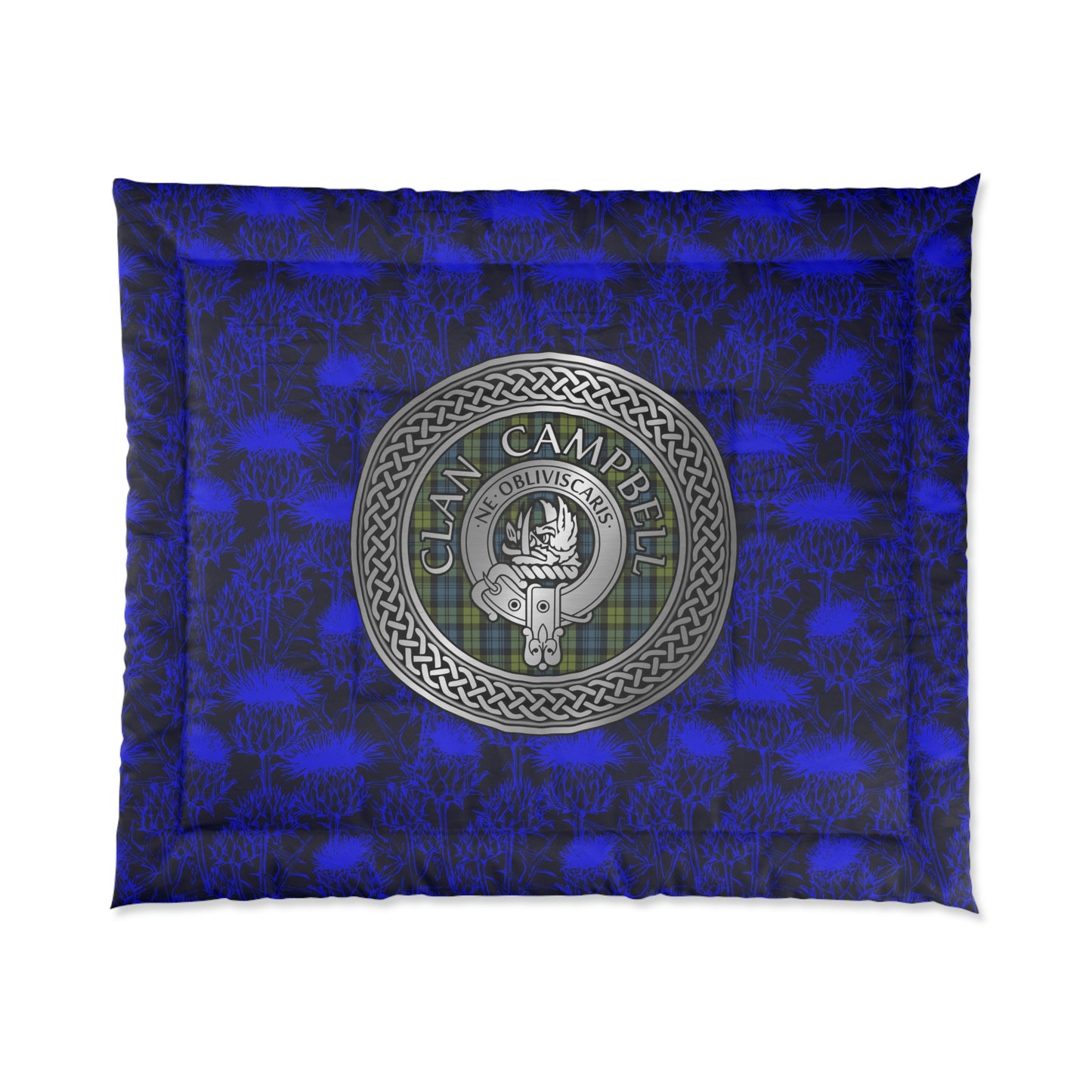 Clan Campbell Crest & Tartan Comforter