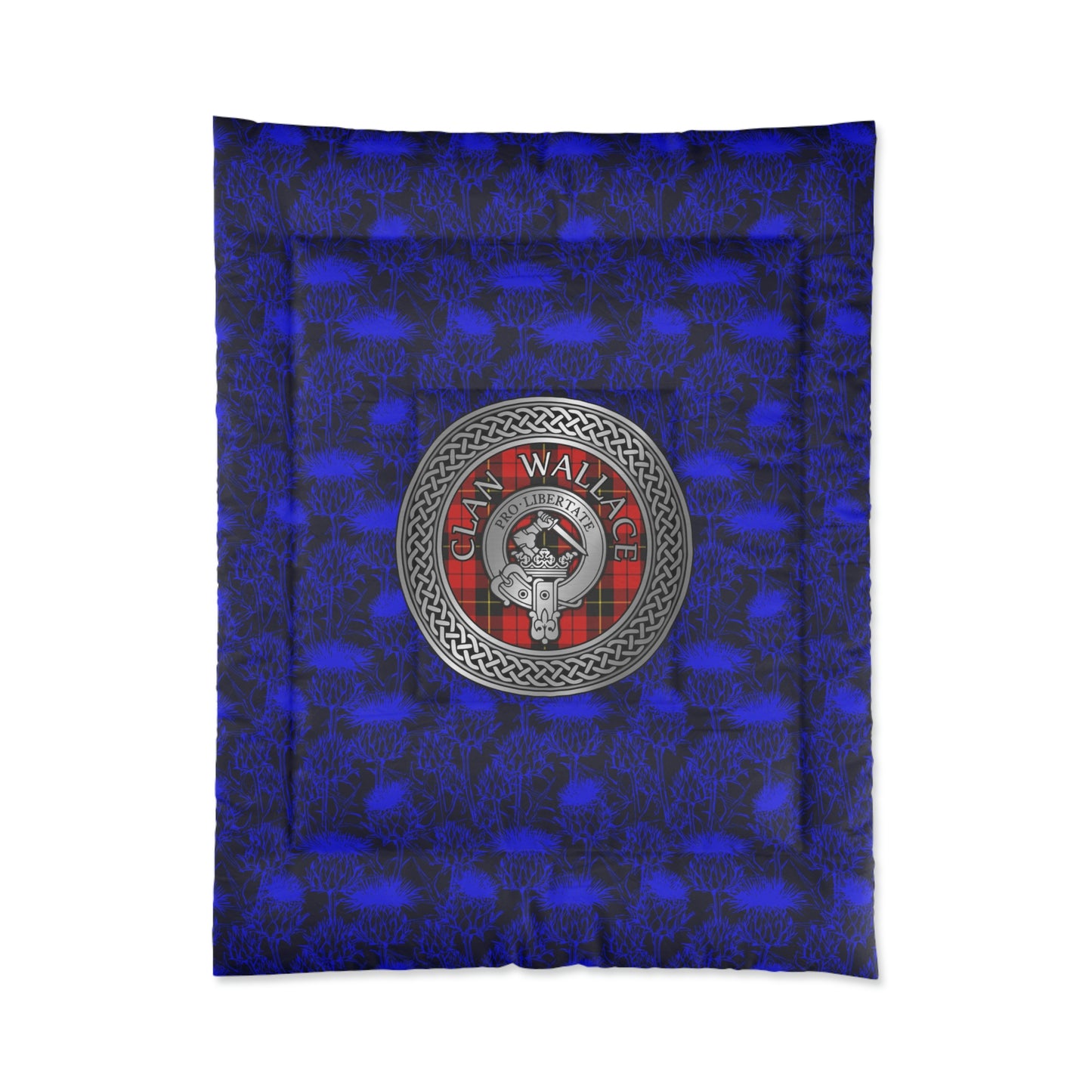 Clan Wallace Crest & Tartan Comforter