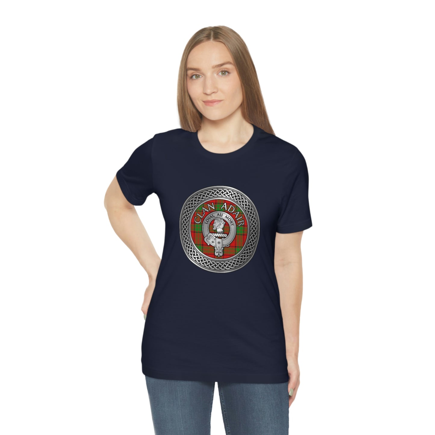 Clan Adair Crest & Tartan Knot T-Shirt