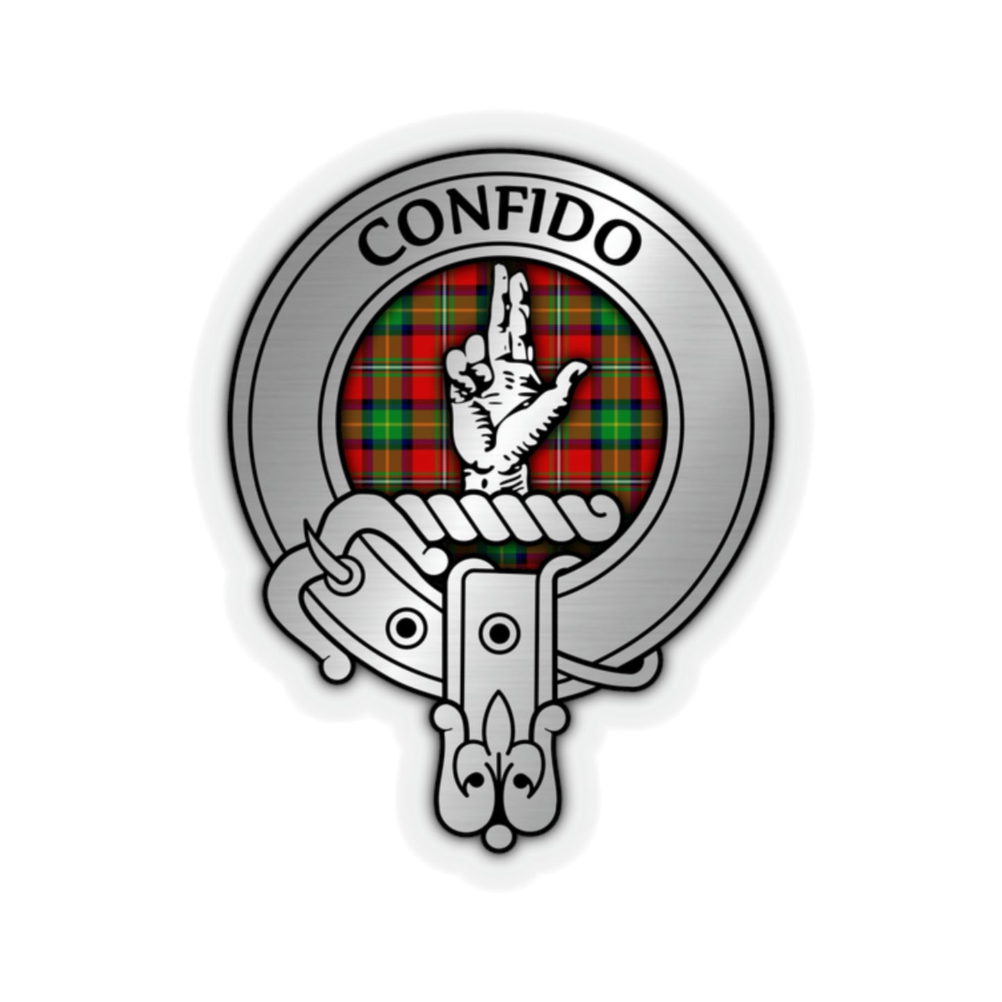 Clan Boyd Crest & Tartan Kiss-Cut Stickers