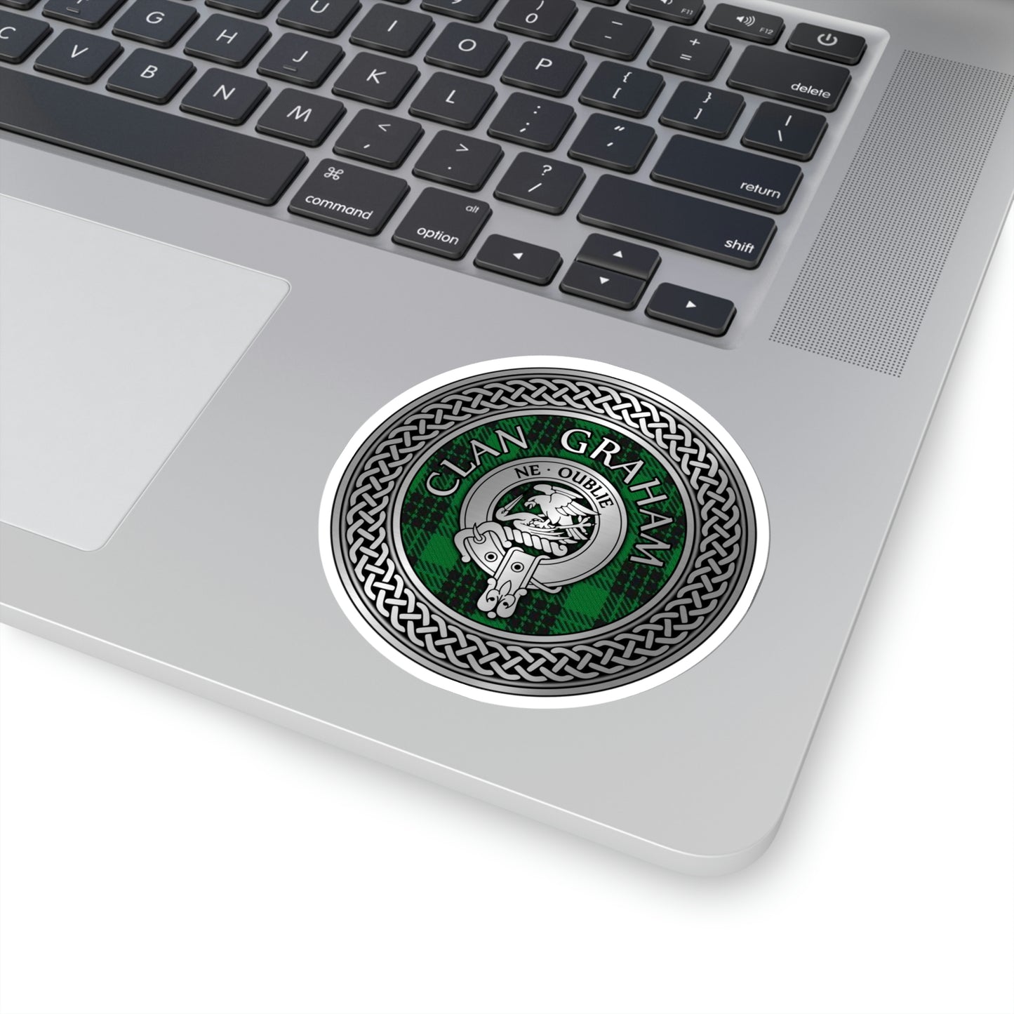 Clan Graham Crest & Tartan Kiss-Cut Stickers