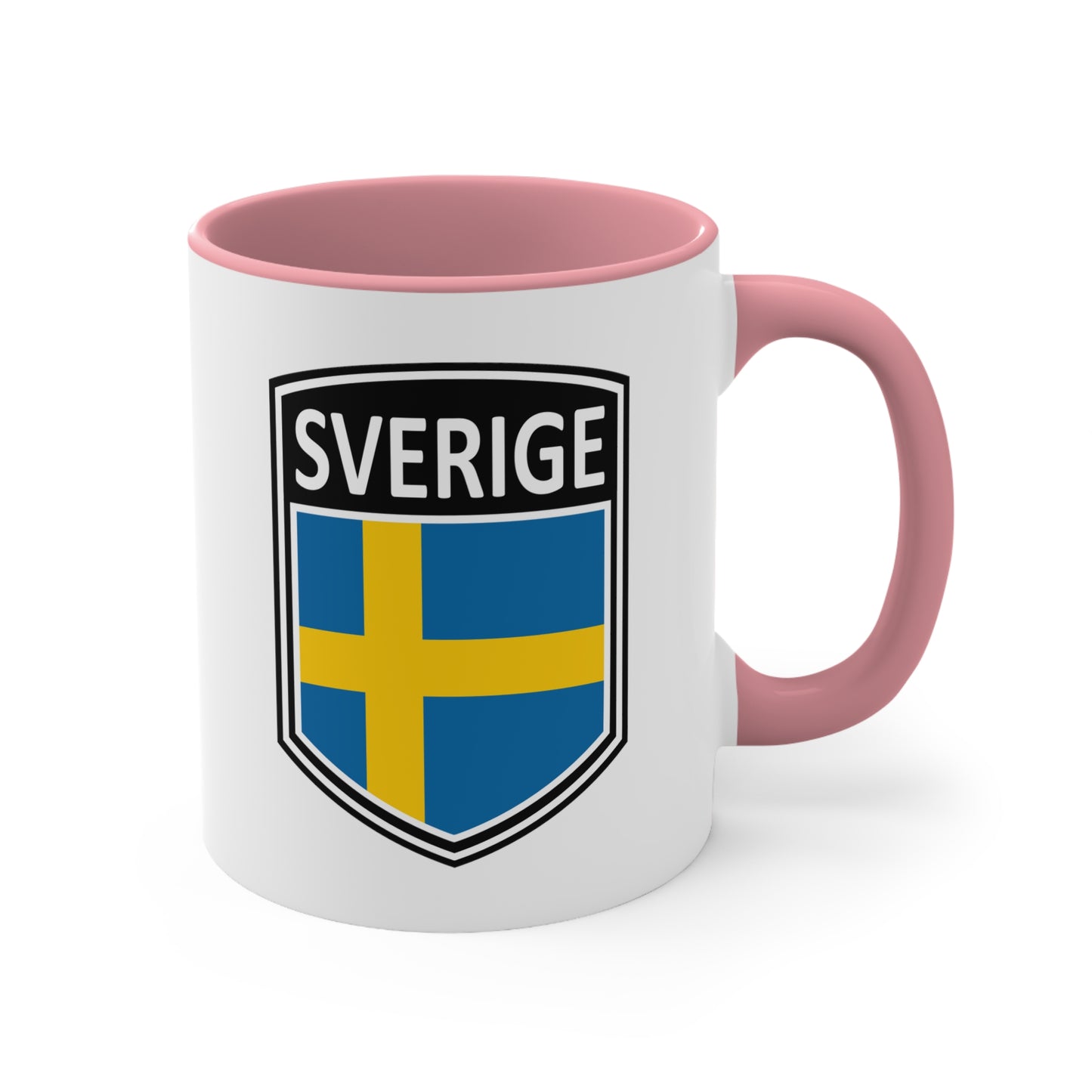 Scandi Nations - Sverige | Accent Coffee Mug, 11oz