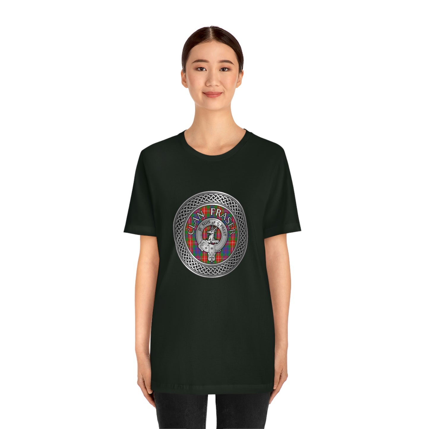 Clan Fraser of Lovat Crest & Tartan Knot T-Shirt