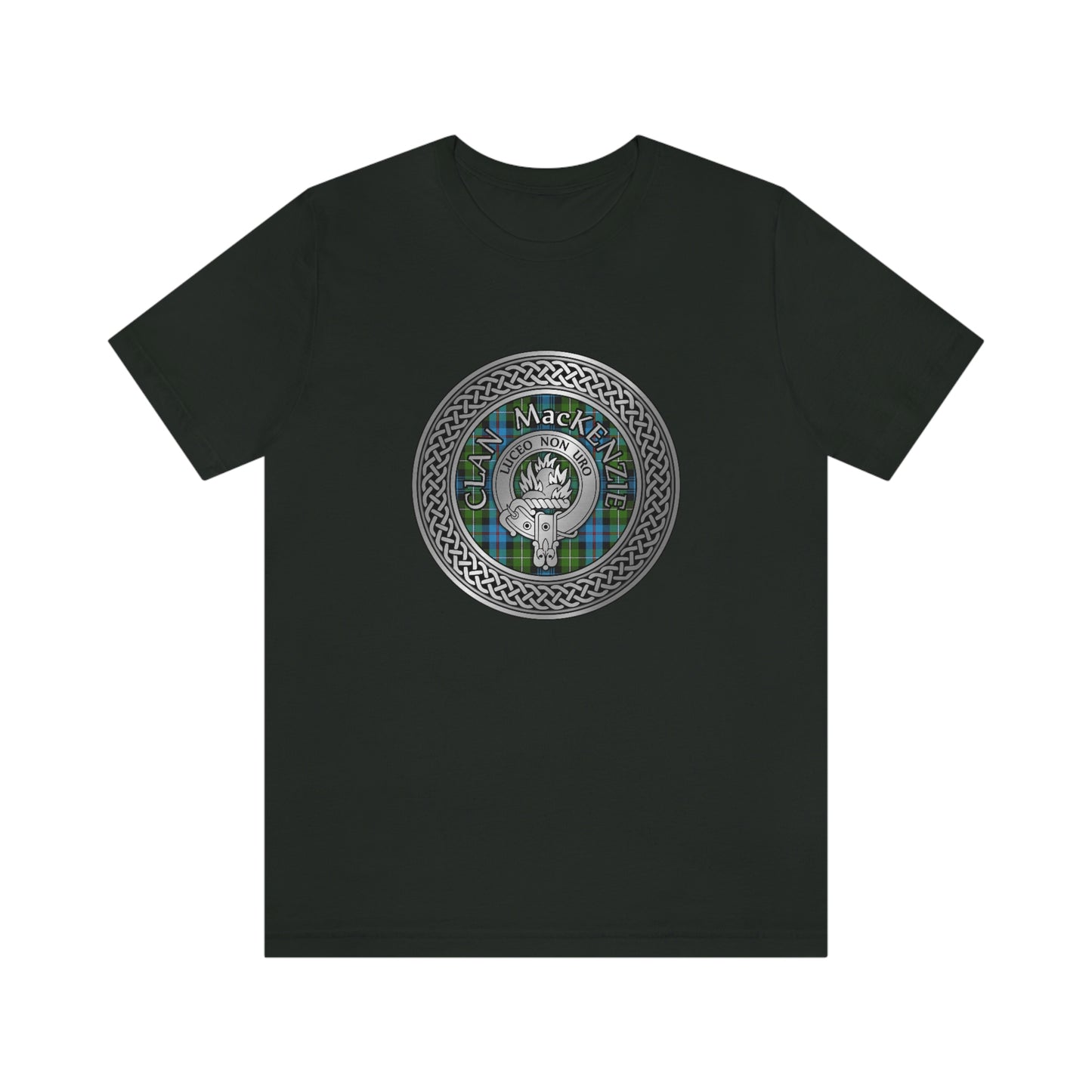 Clan MacKenzie Crest & Tartan Knot T-Shirt