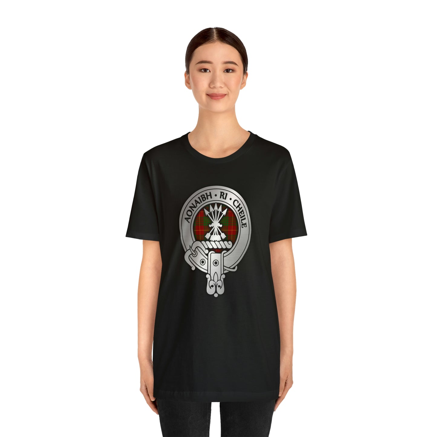 Clan Cameron Crest & Tartan | Unisex T-Shirt