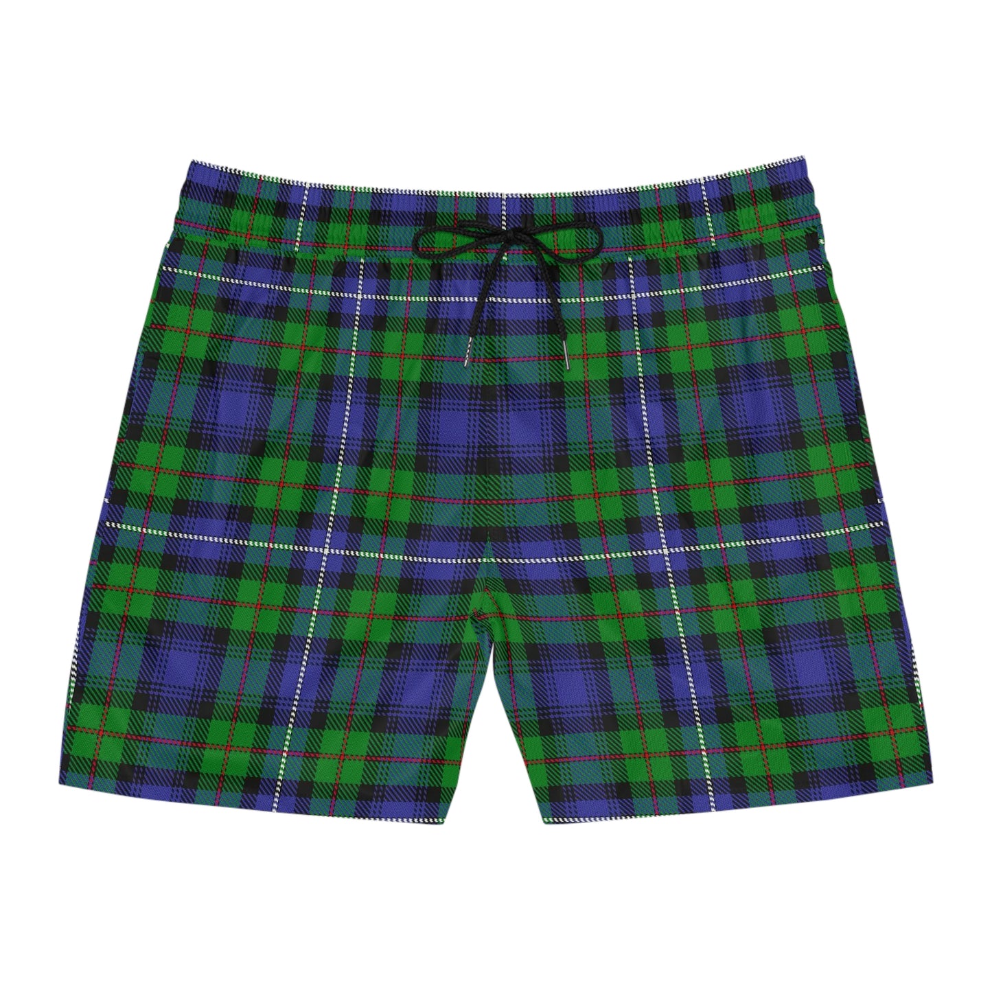 Clan Donnachaidh Hunting Tartan Men's Mid-Length Swim Shorts (AOP)