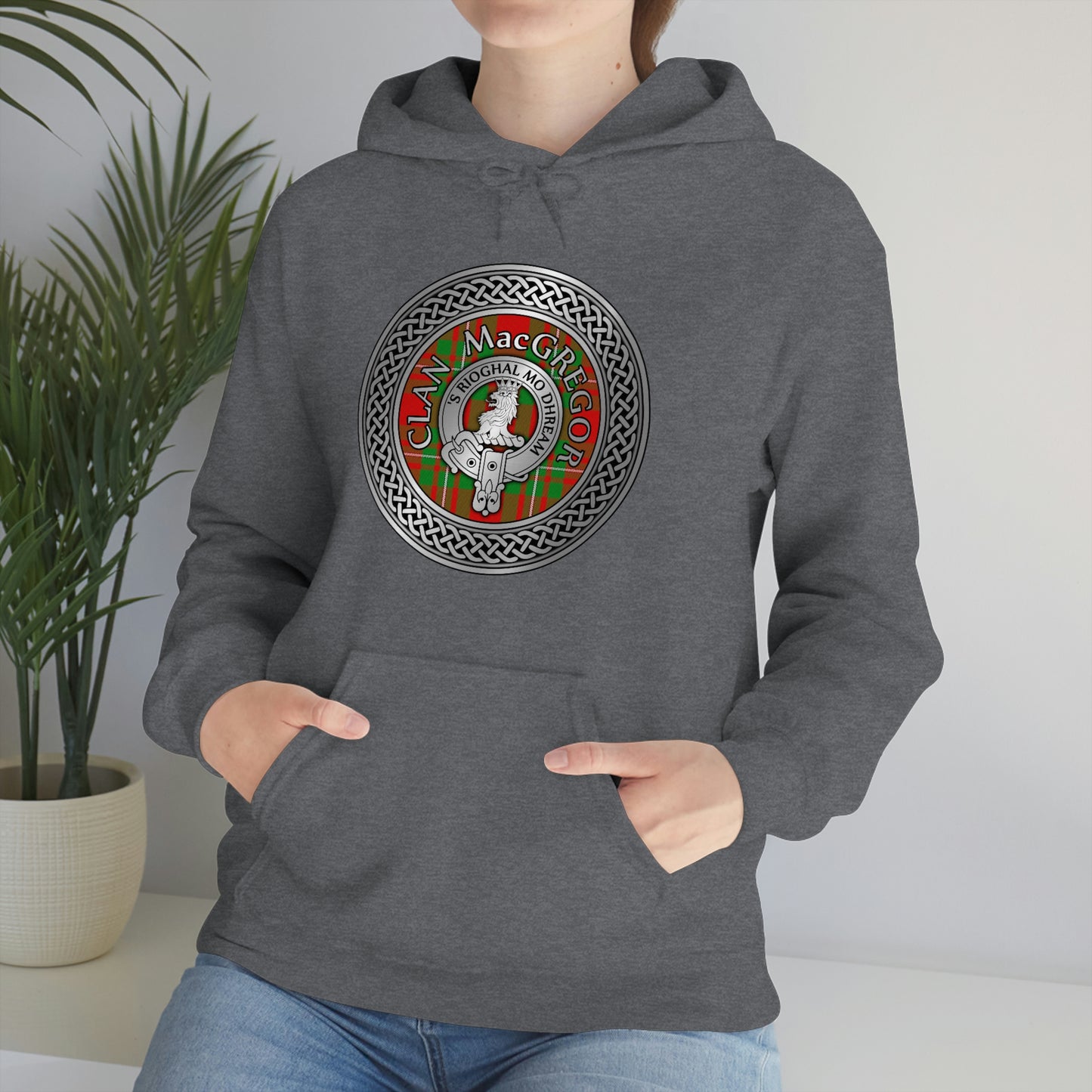 Clan MacGregor Crest & Tartan Unisex Heavy Blend™ Hooded Sweatshirt