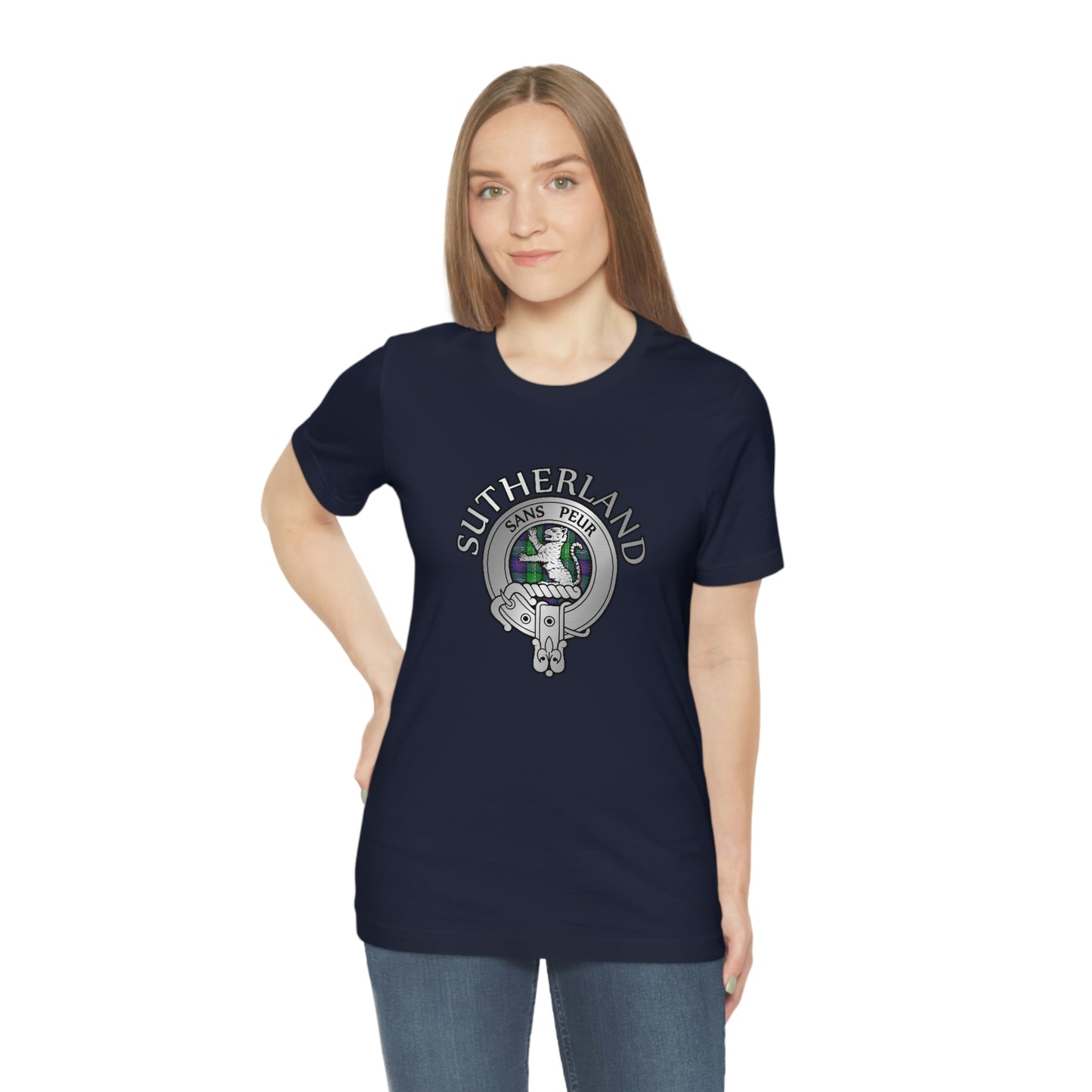 Clan Sutherland Crest & Tartan T-Shirt