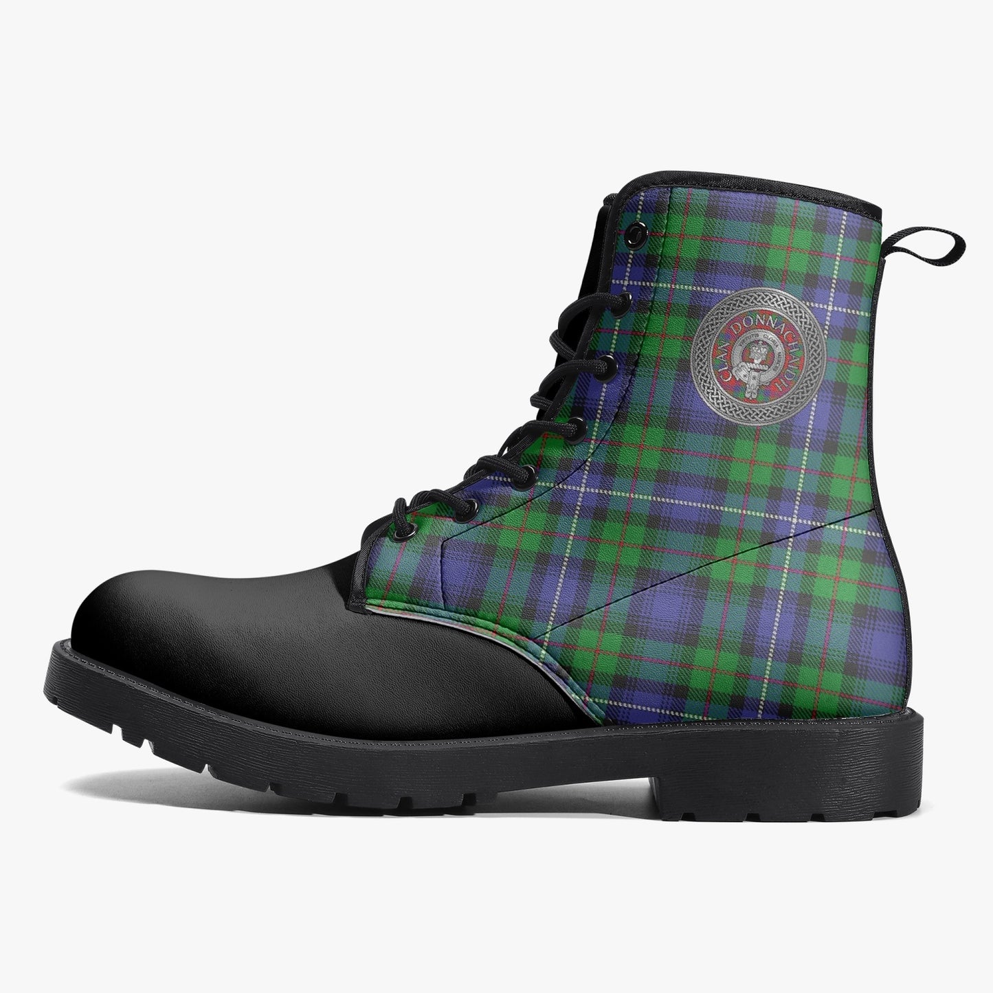 Clan Donnachaidh (Robertson) Crest & Hunting Tartan Boots