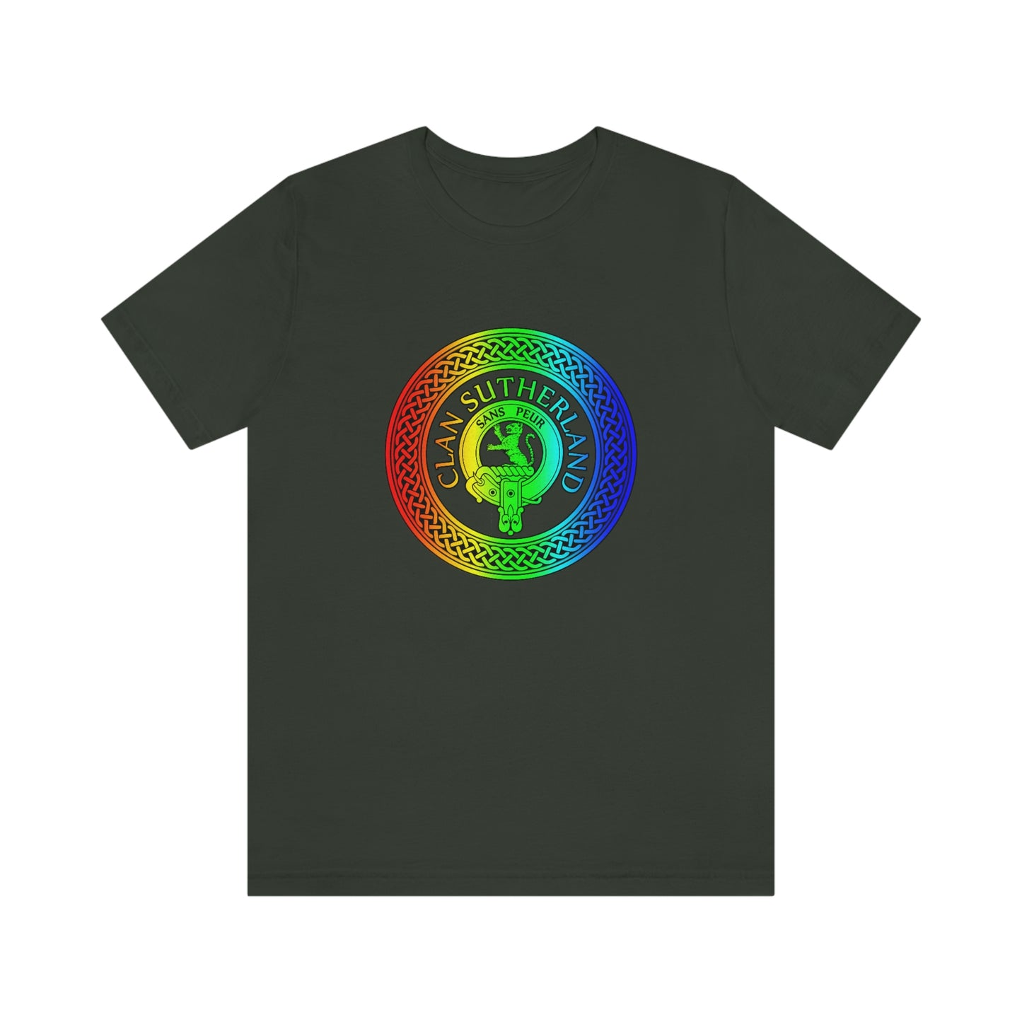 Clan Sutherland Rainbow Crest & Knot T-Shirt