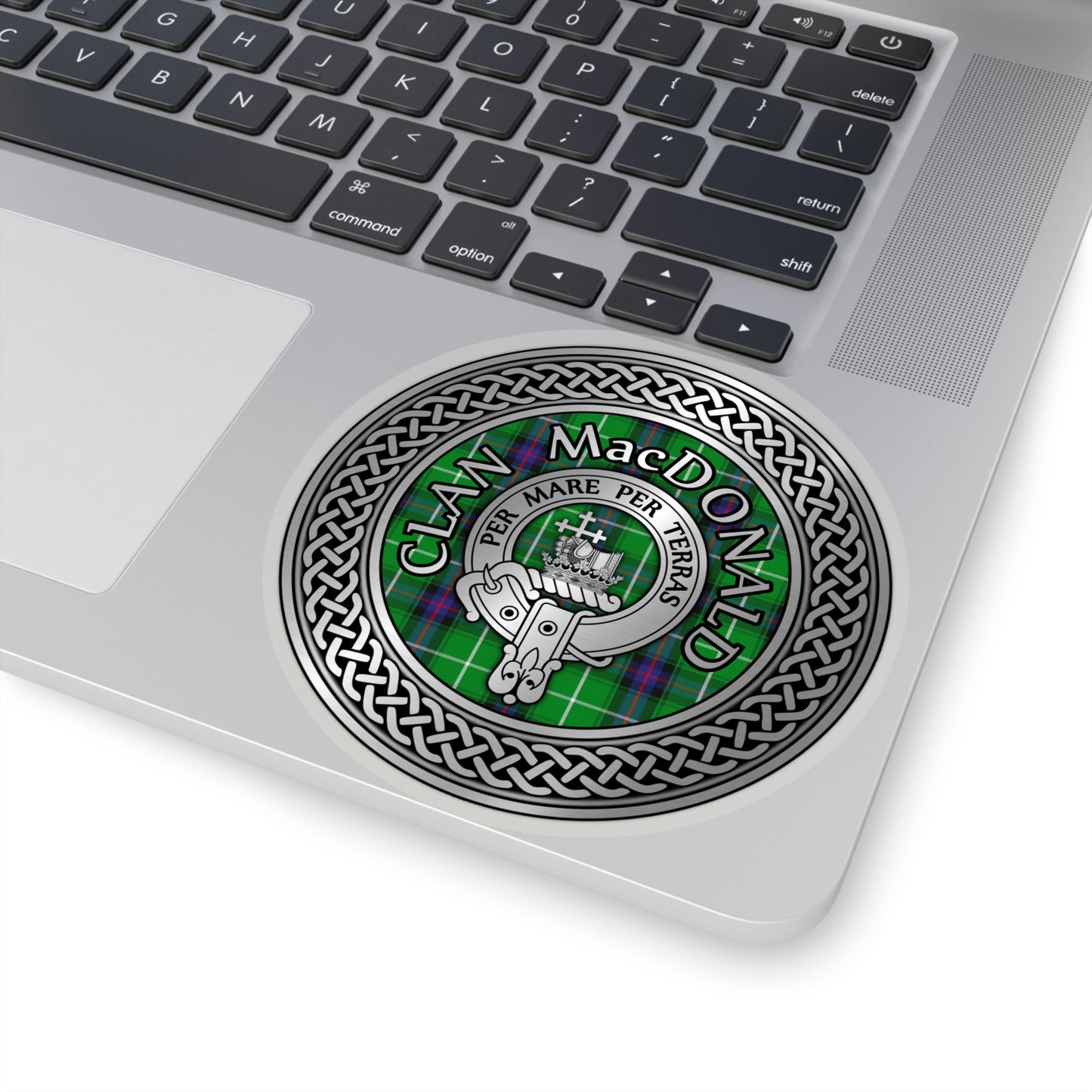 Clan MacDonald Crest & Tartan Kiss-Cut Stickers