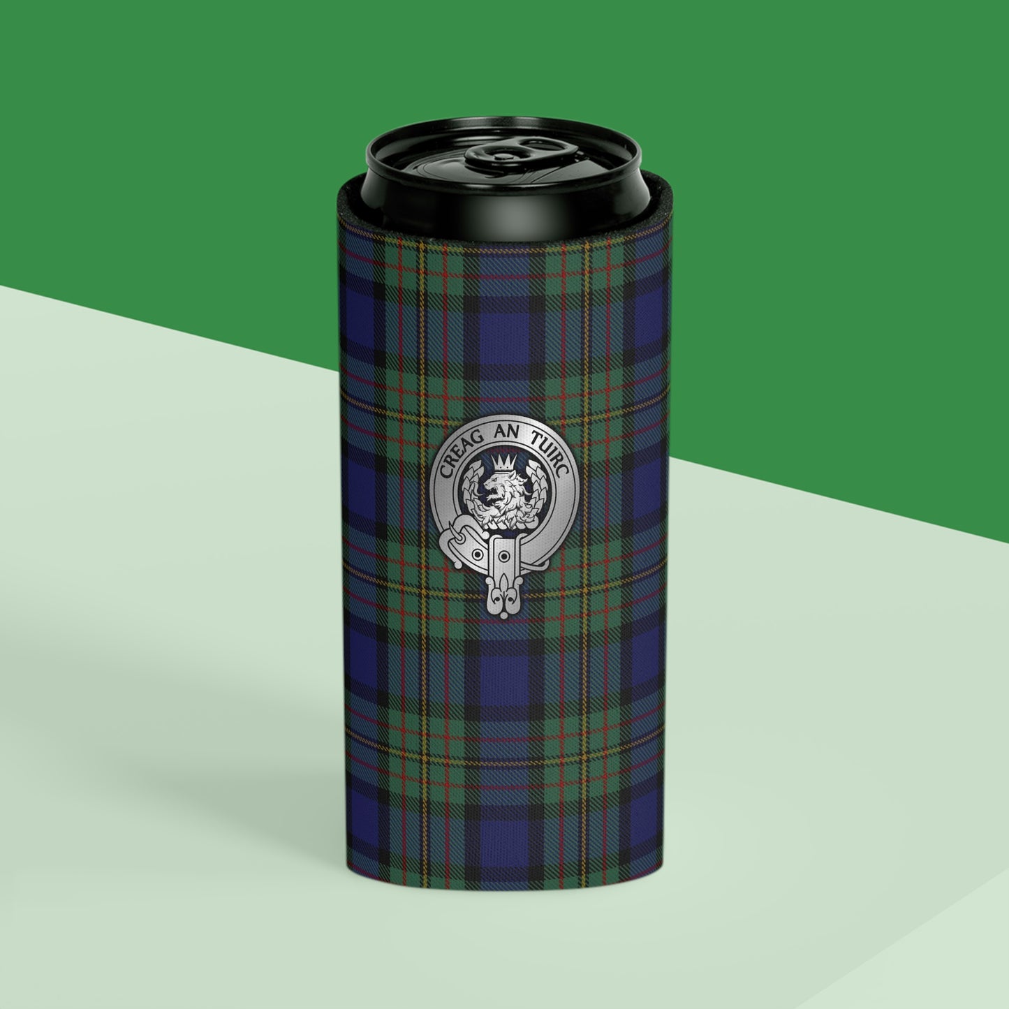 Clan MacLaren Crest & Tartan Can Cooler