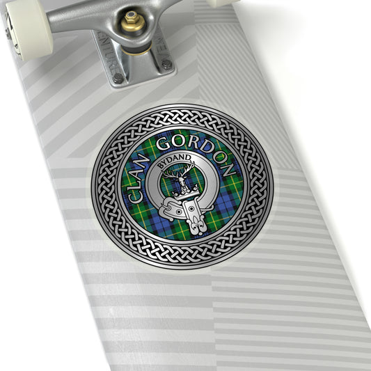 Clan Gordon Crest & Tartan Kiss-Cut Stickers