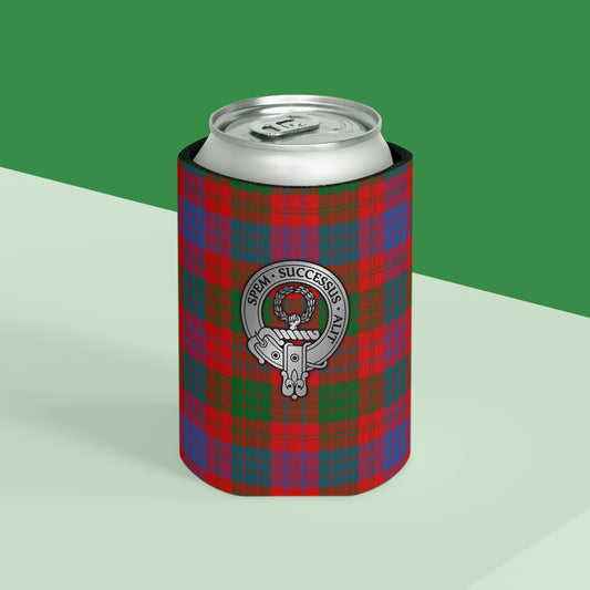 Clan Ross Crest & Tartan Can Cooler